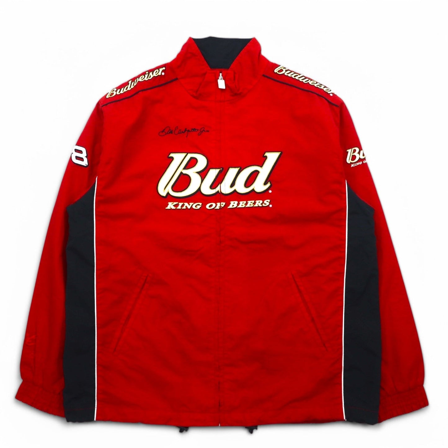 CHASE AUTHENTICS バドワイザー Budweiser レーシングジャケット M レッド ナイロン