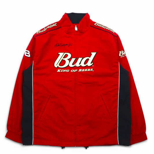 CHASE AUTHENTICS バドワイザー Budweiser レーシングジャケット M レッド ナイロン