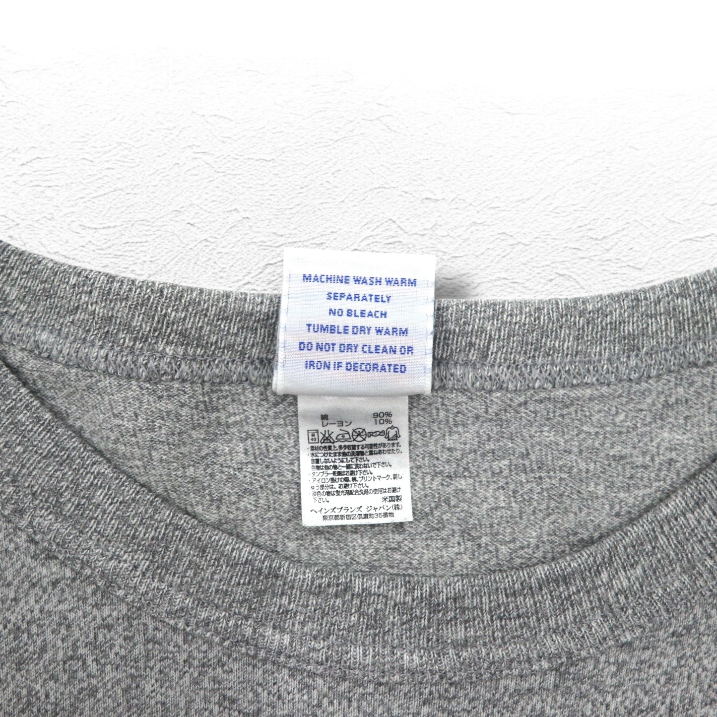 Champion USA製 ヘビーウェイト HEAVY WEIGHT JERSEY Tシャツ XL グレー T1011 刺繍タグ