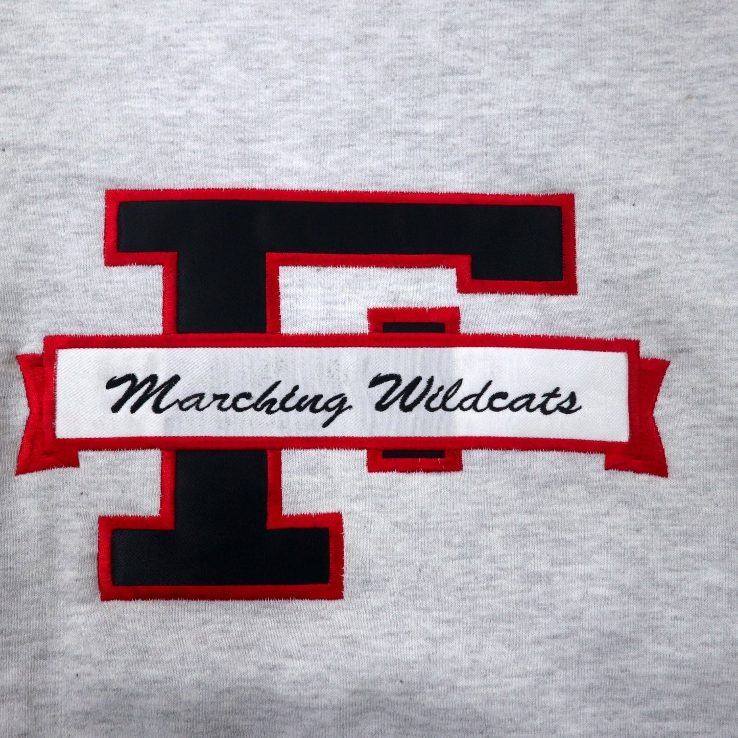 JERZEES USA製 90年代 SUPER SWEATS カレッジ刺繍 スウェット XL グレー コットン 裏起毛 marching wildcats ビッグサイズ