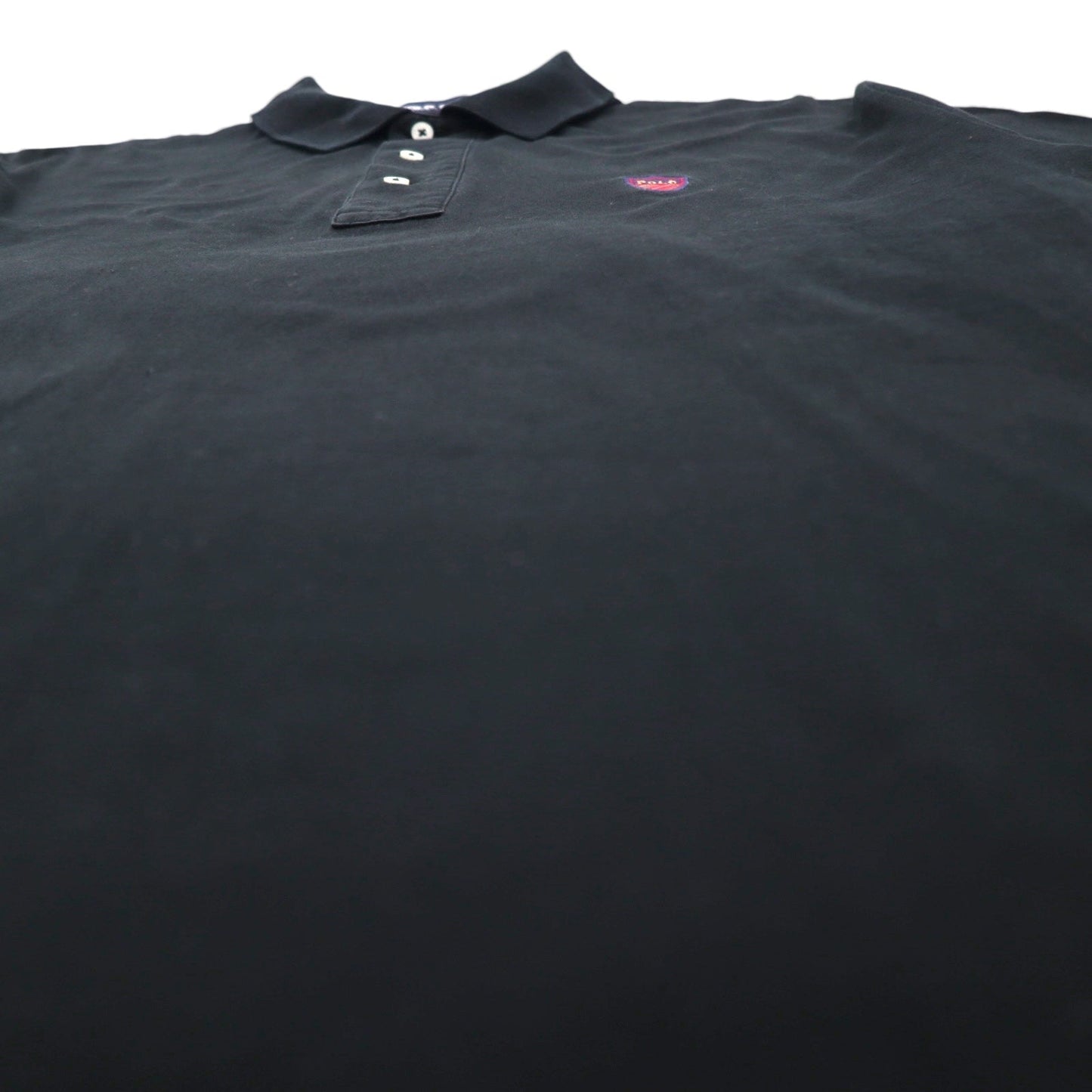 POLO GOLF RALPH LAUREN 90年代 ポロシャツ M ブラック コットン ワンポイントロゴ メキシコ製
