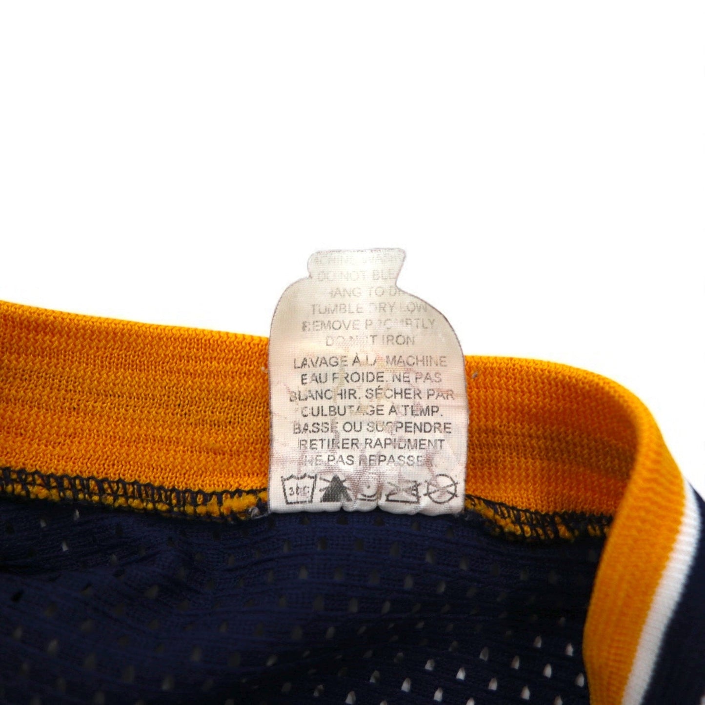 Athletic Knit 90年代 メッシュ ゲームシャツ M ネイビー NCAA Whitman カレッジ ナンバリング ヘンリーネック