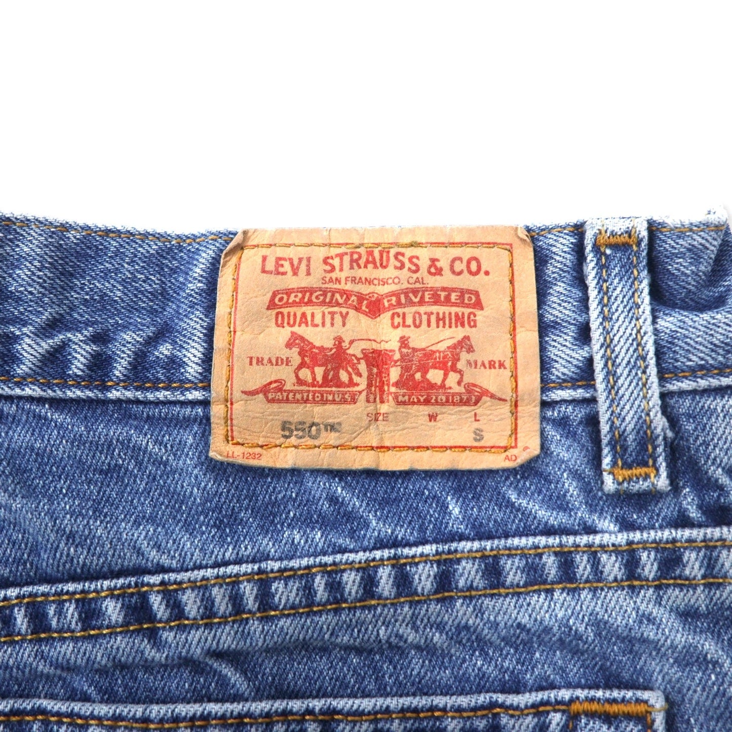 Levi's 00年代 CLASSIC RELAXED 550 テーパード デニムパンツ 14 ブルー コットン RELAXED FIT TAPERED LEG メキシコ製
