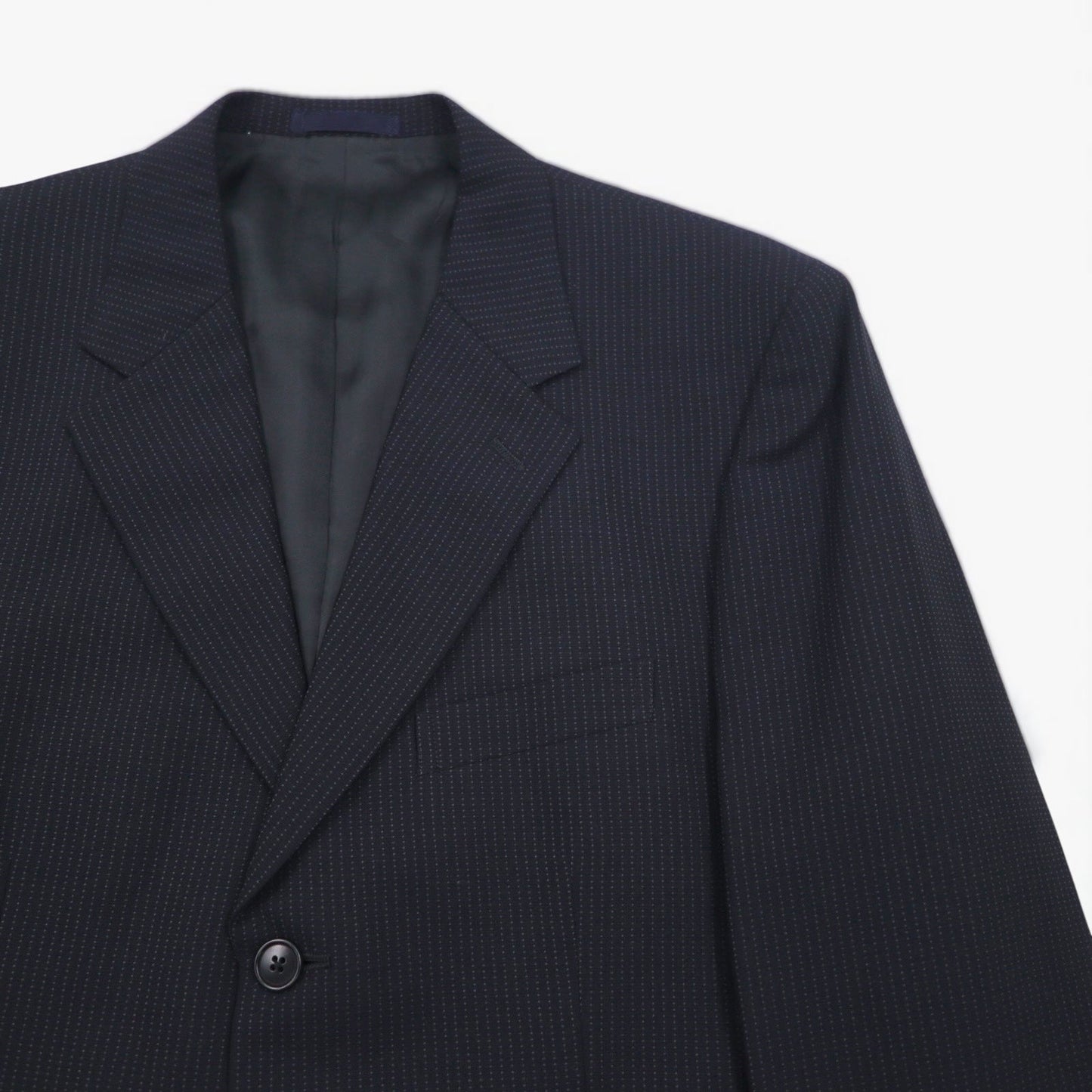 Paul Smith 90年代 3B スーツ セットアップ XL ブラック バーズアイ LANIFICIO FINTES イタリア生地 日本製
