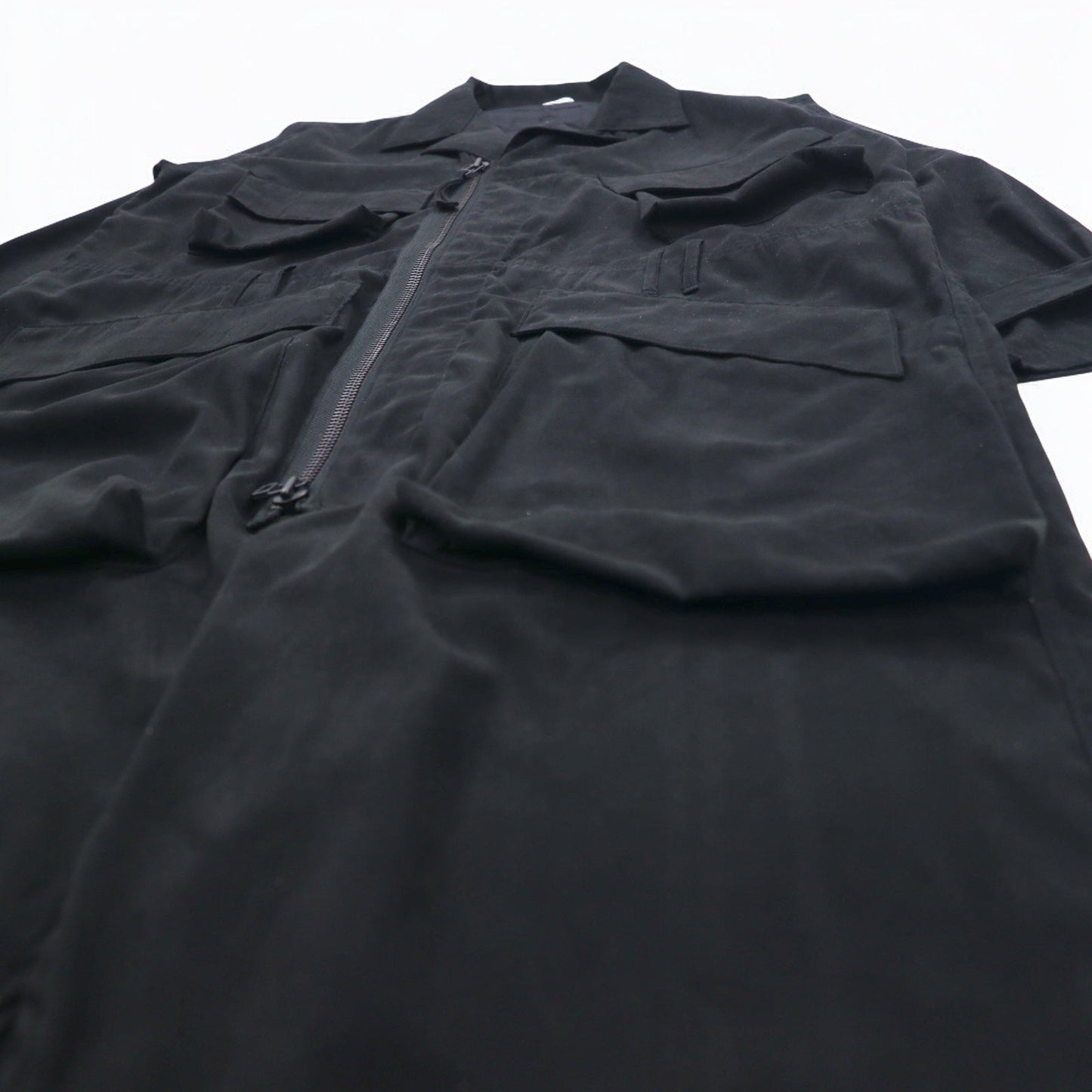 HUMIS ジャンプスーツ MILITARY FLIGHT JUMPSUIT オールインワン M ブラック M-BL1601 日本製