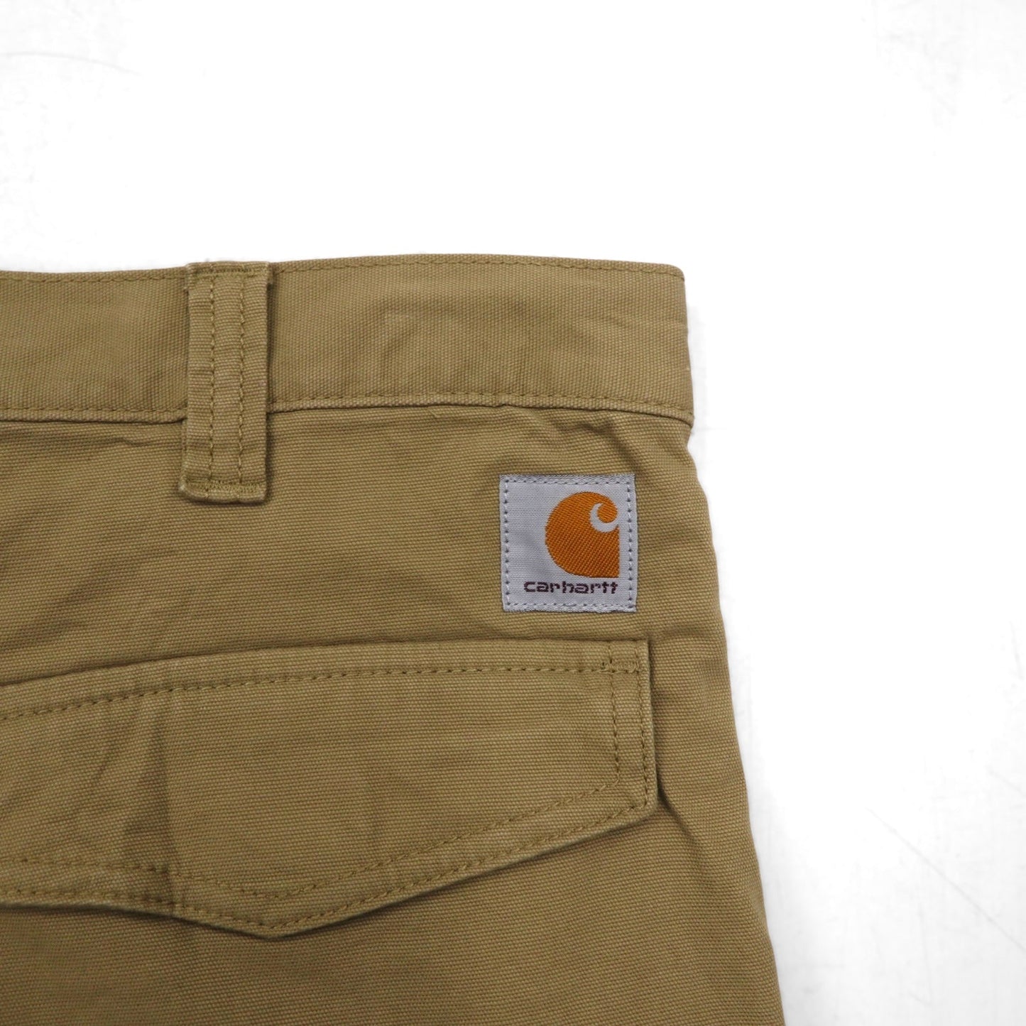 Carhartt リラックスフィット ダック地 ショート カーゴパンツ RUGGED FLEX ハーフパンツ L ベージュ 103542