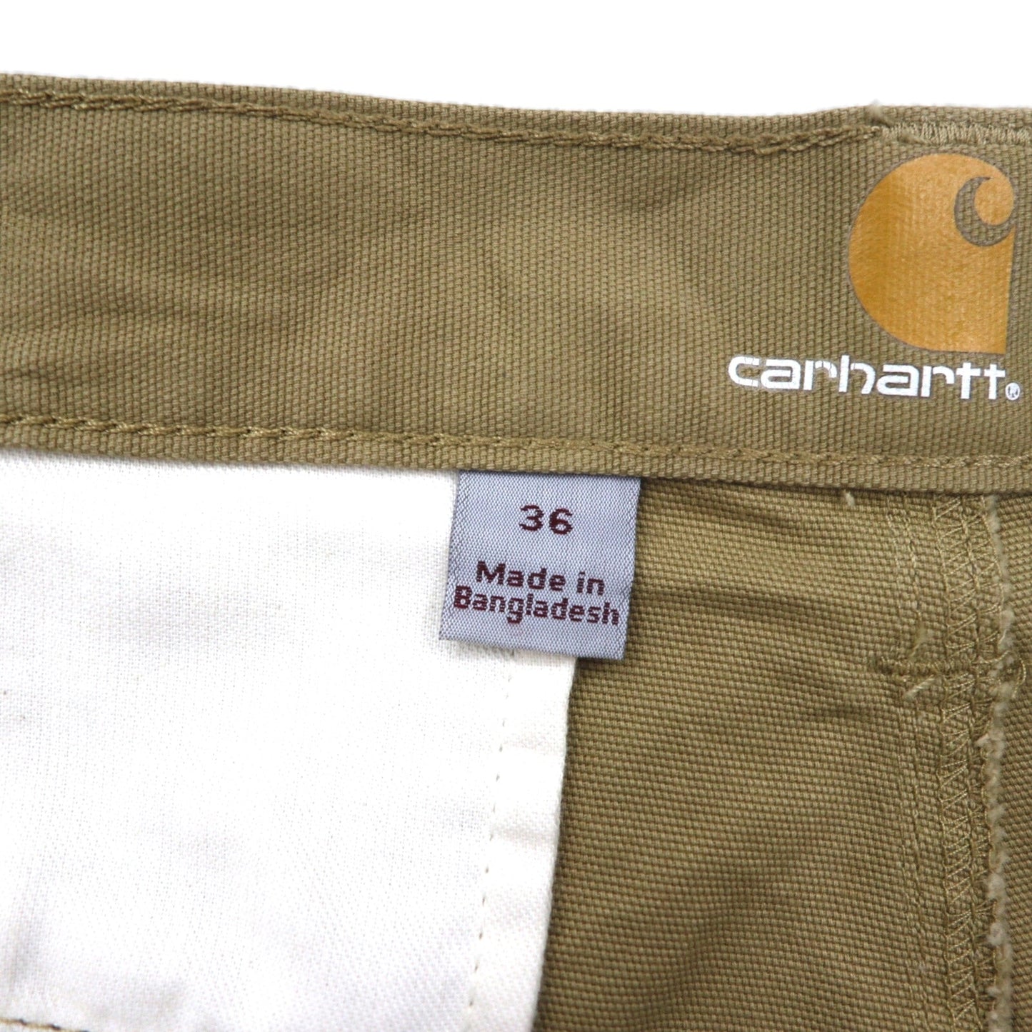 Carhartt リラックスフィット ダック地 ショート カーゴパンツ RUGGED FLEX ハーフパンツ L ベージュ 103542