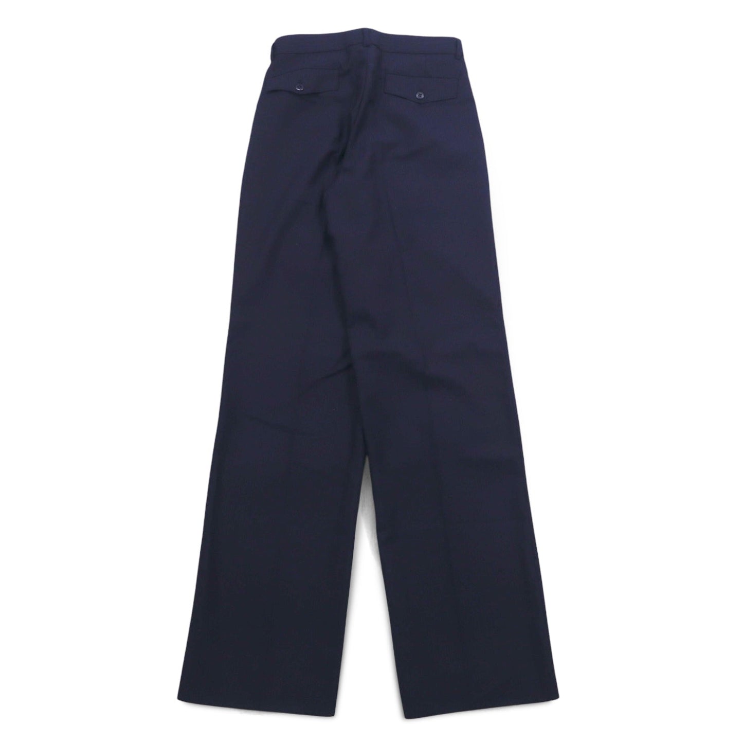 Vintage 70s Japan Made Trousers ELISIAN 70年代 タック スラックスパンツ S ネイビー ストライプ YZIP 未使用品