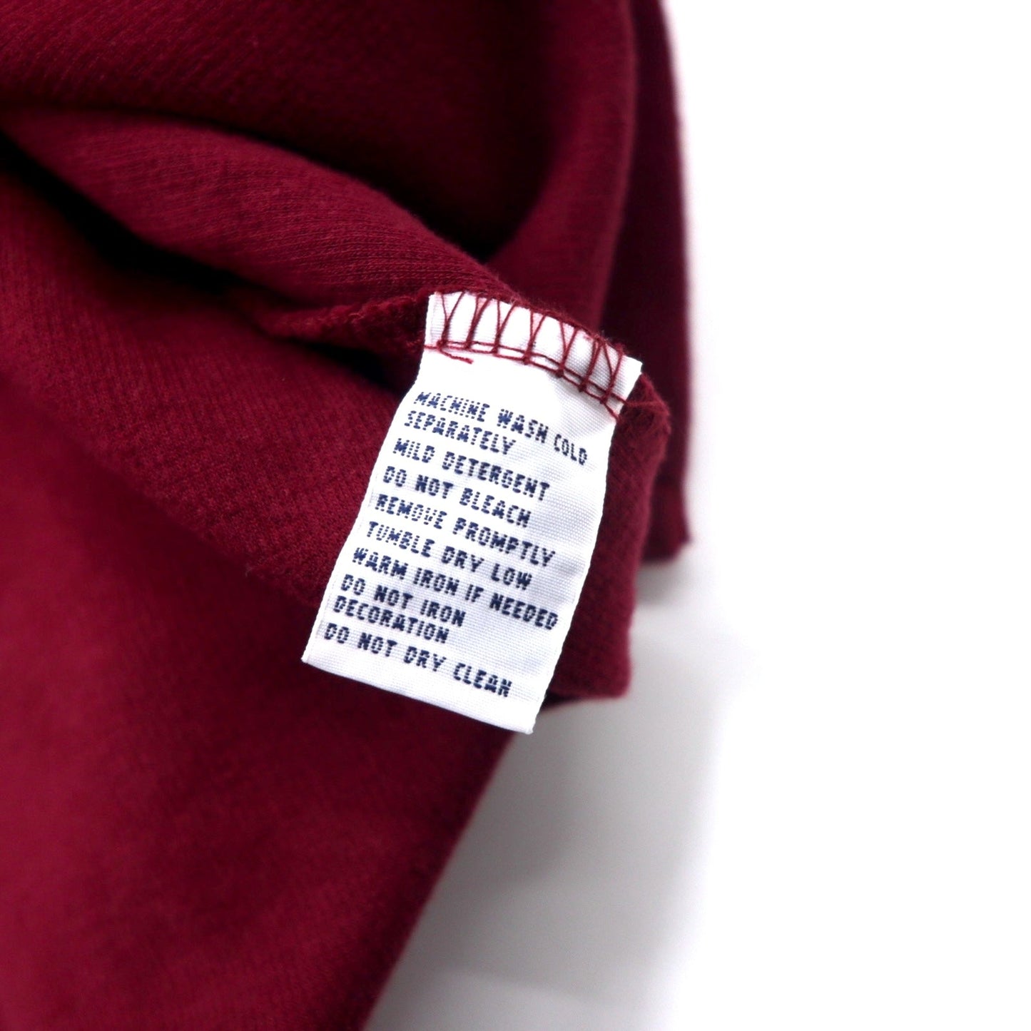 Polo by Ralph Lauren ハーフジップ スウェット L ボルドー コットン スモールポニー刺繍