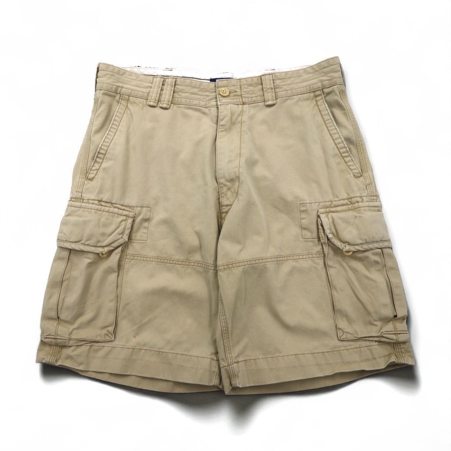 POLO RALPH LAUREN ポロチノ バギー ショート カーゴパンツ ハーフパンツ L ベージュ コットン
