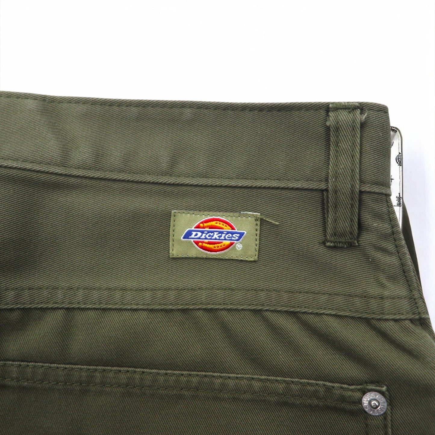 Stussy × Dickies シャネルロゴ 刺繍 チノパンツ M カーキ ワンポイント UXST05M