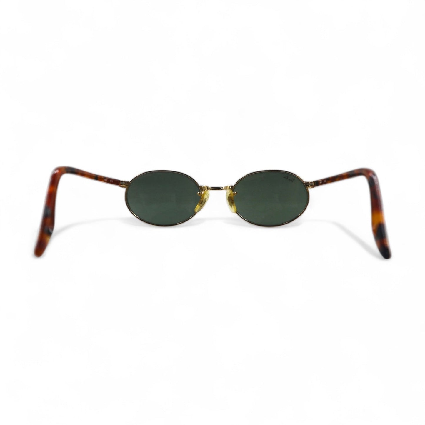 Ray-Ban オーバル サングラス ゴールド ベッコウ メタル RB3007 W2188