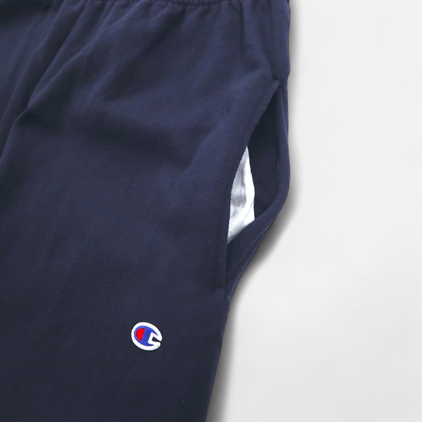 Champion スウェットパンツ L ネイビー コットン 裏起毛 バータグ ホンジュラス製