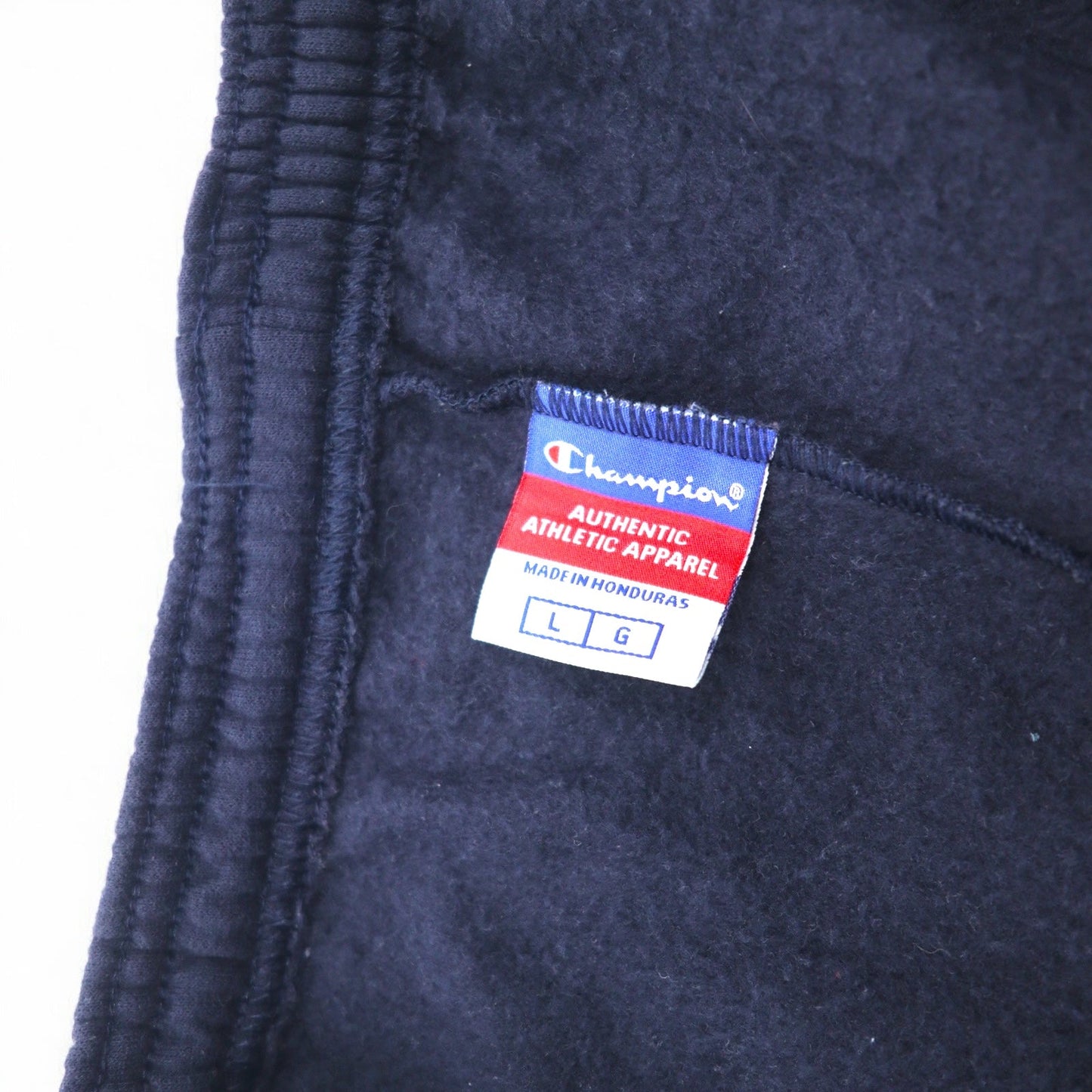 Champion スウェットパンツ L ネイビー コットン 裏起毛 バータグ ホンジュラス製