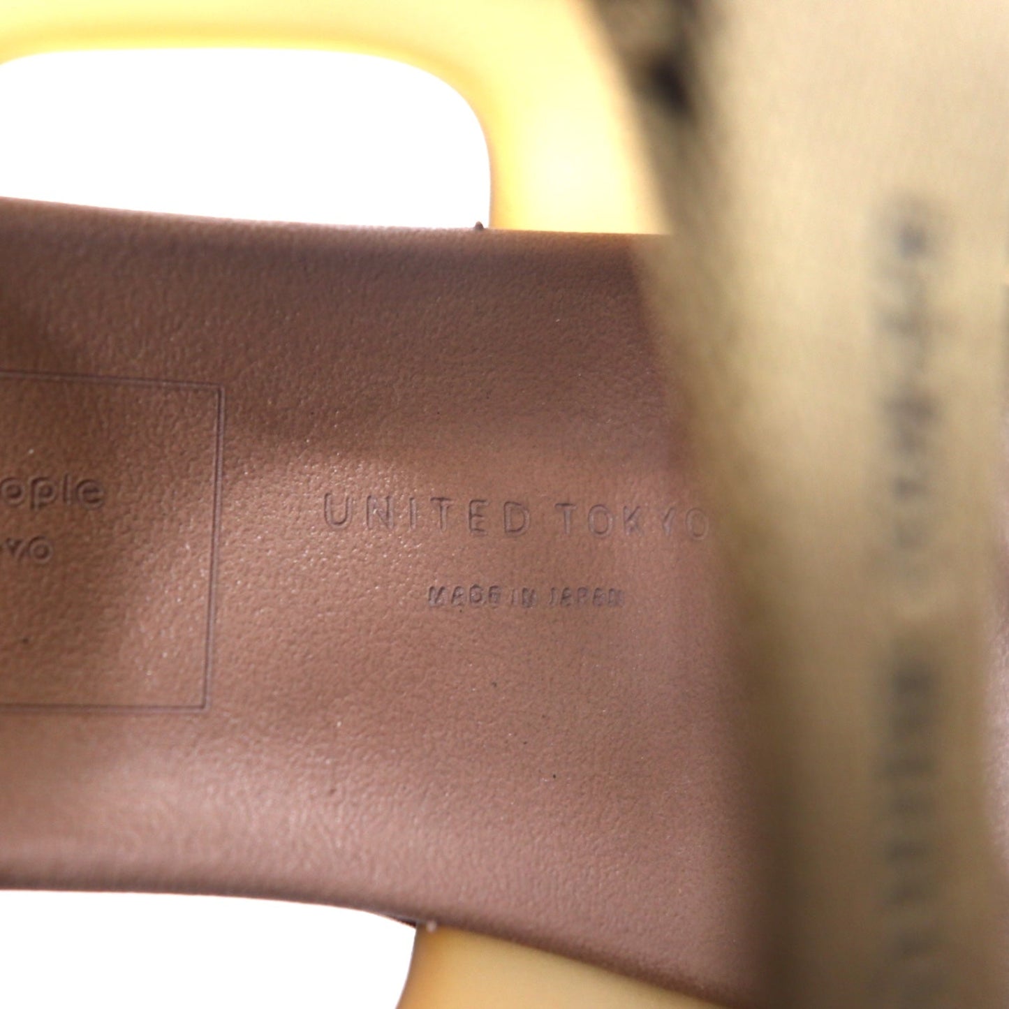 beautiful people × UNITED TOKYO テープロゴ スポーツサンダル 22-22.5cm ブラウン 日本製 未使用品