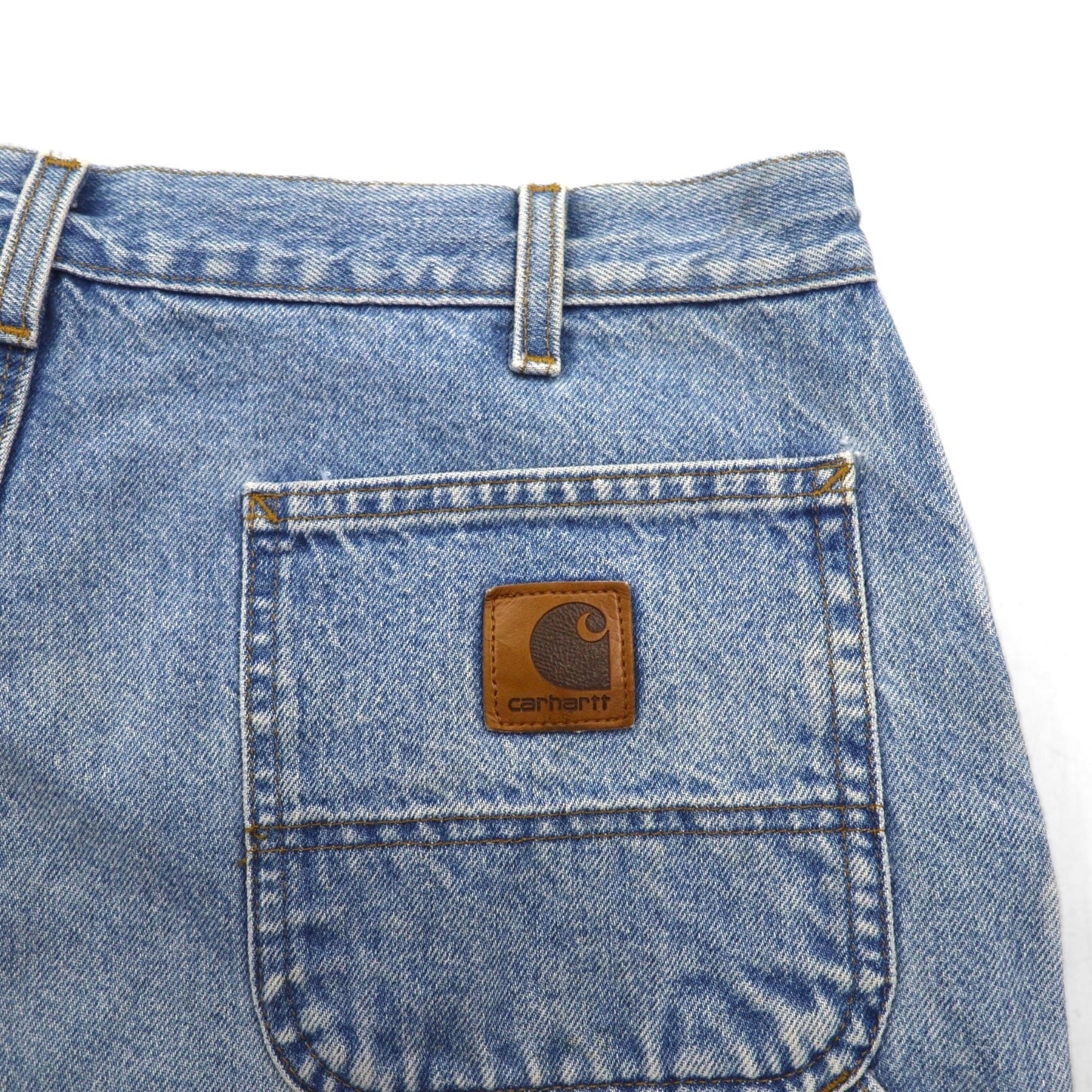 carhartt デニム ショート ペインターパンツ ハーフパンツ L インディゴ ブルー B29 STW メキシコ製
