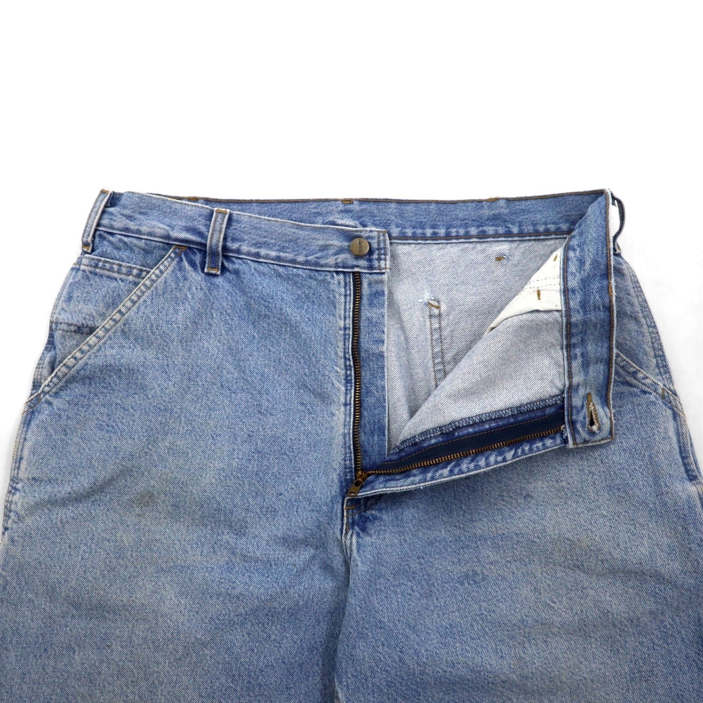 carhartt デニム ショート ペインターパンツ ハーフパンツ L インディゴ ブルー B29 STW メキシコ製