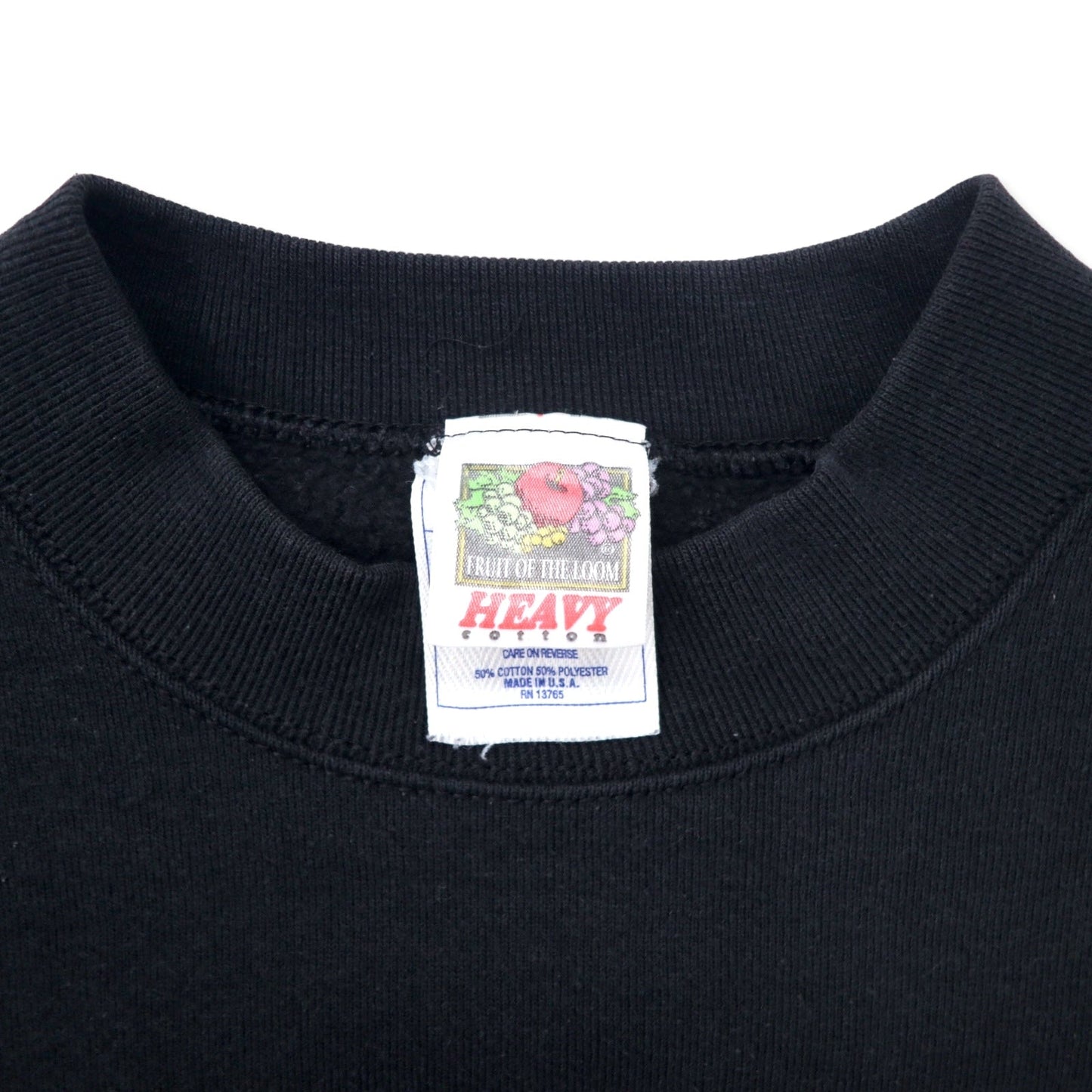 FRUIT OF THE LOOM USA製 90年代 NHL 刺繍 スウェット M ブラック コットン Penguins HOCKEY