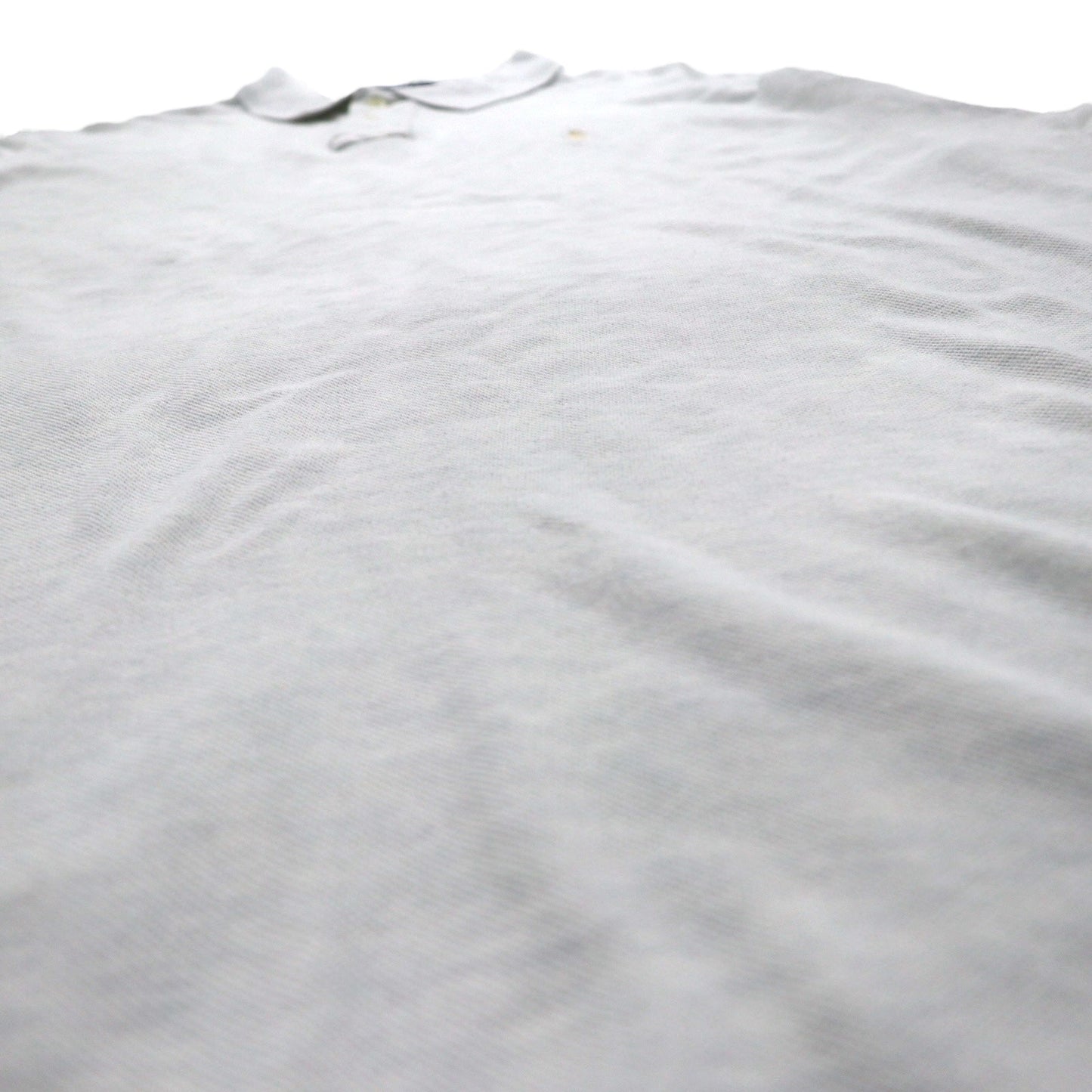 Polo by Ralph Lauren 90年代 ポロシャツ 2XL グレー 鹿の子 スモールポニー刺繍 ビッグサイズ