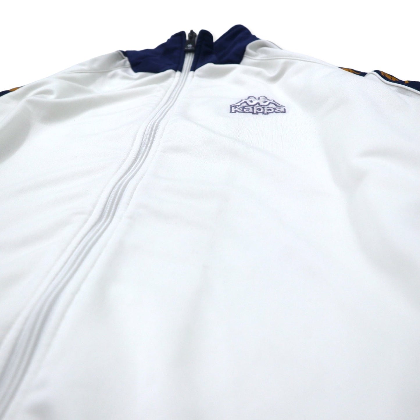 Kappa 90年代 トラックジャケット ジャージ L ホワイト ポリエステル テープロゴ