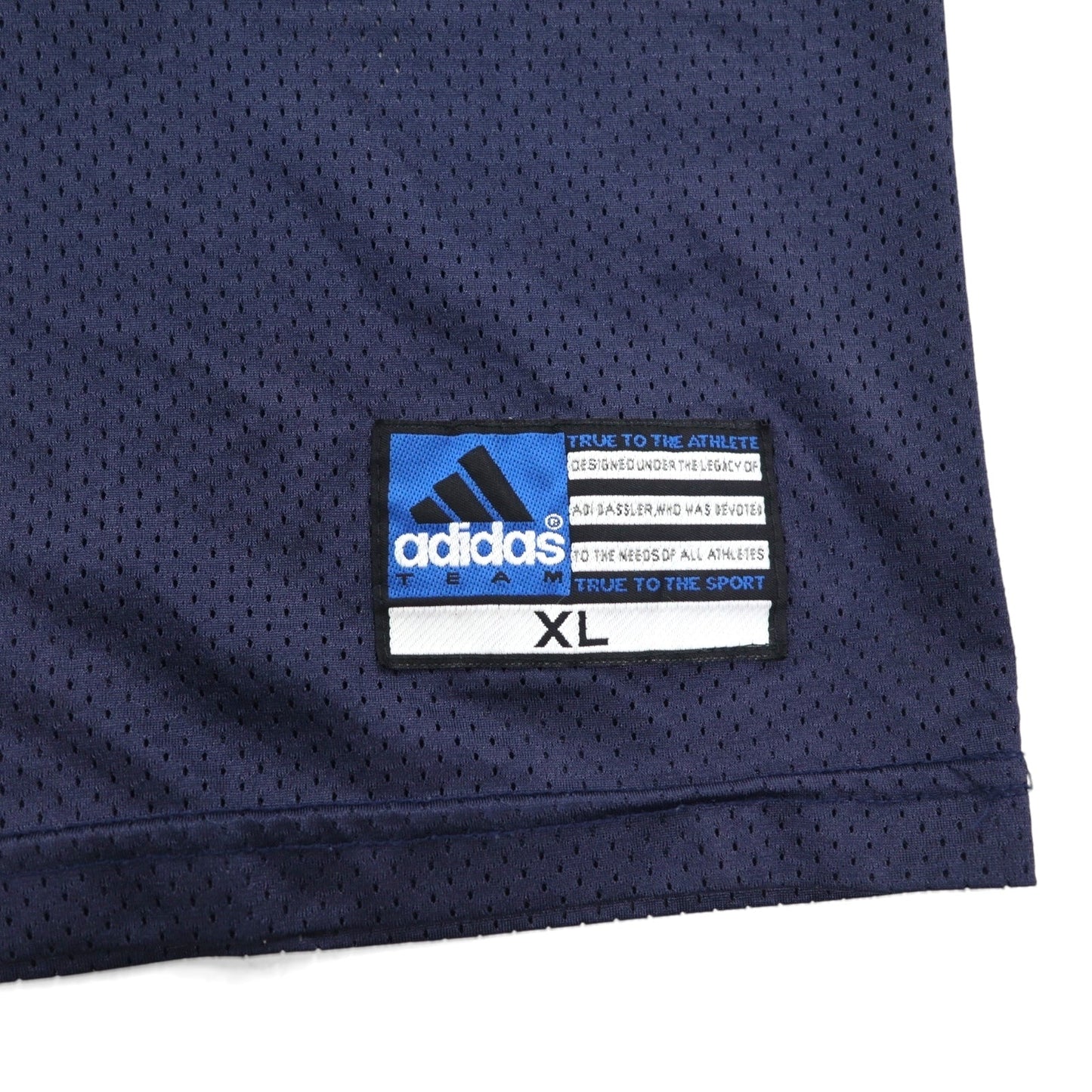 adidas 00年代 TEAMタグ ゲームシャツ XL ネイビー ナイロン ナンバリング