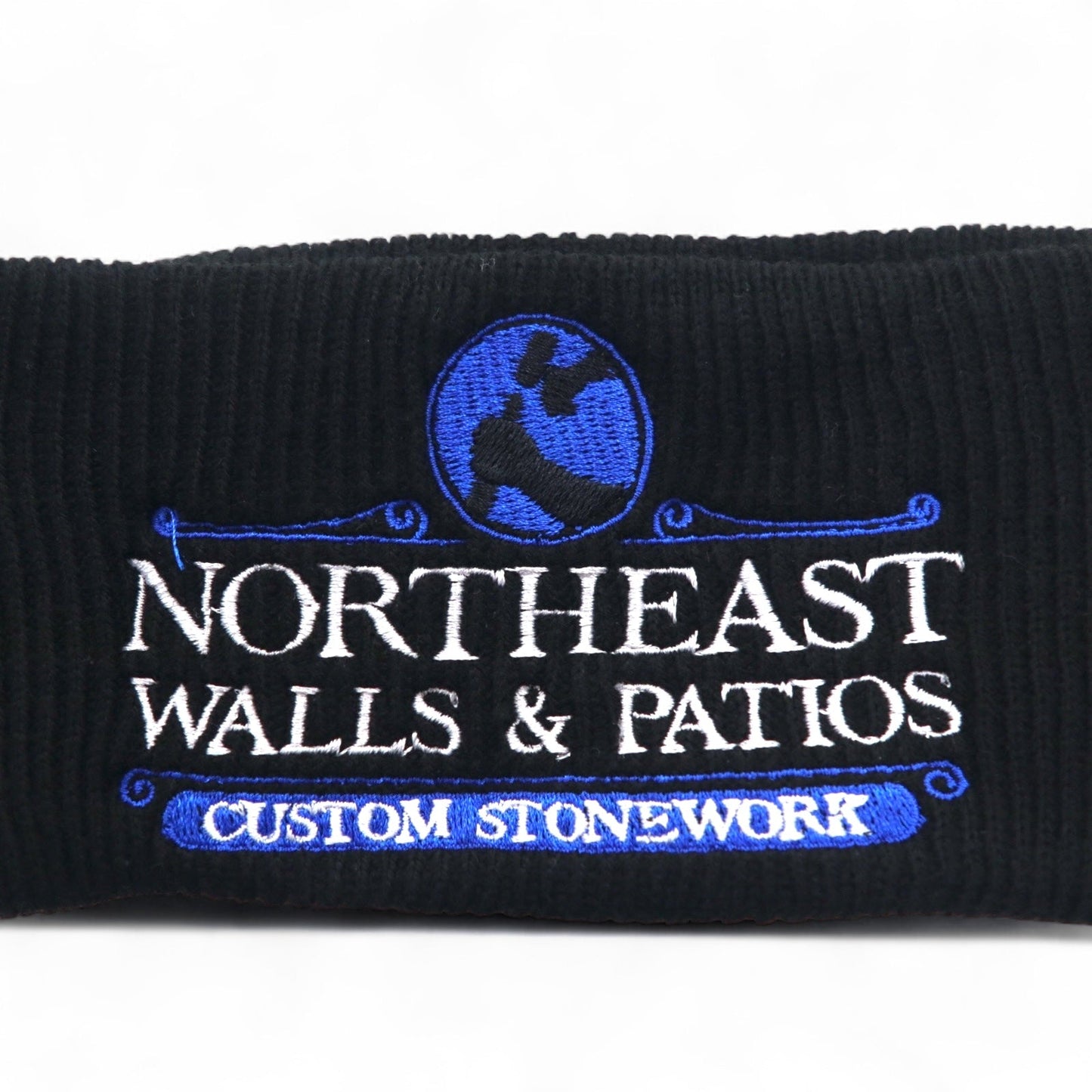 Carhartt USA製 ヘアバンド ONE ブラック NORTHEAST WALLS & PATIOS 刺繍 WA053 未使用品