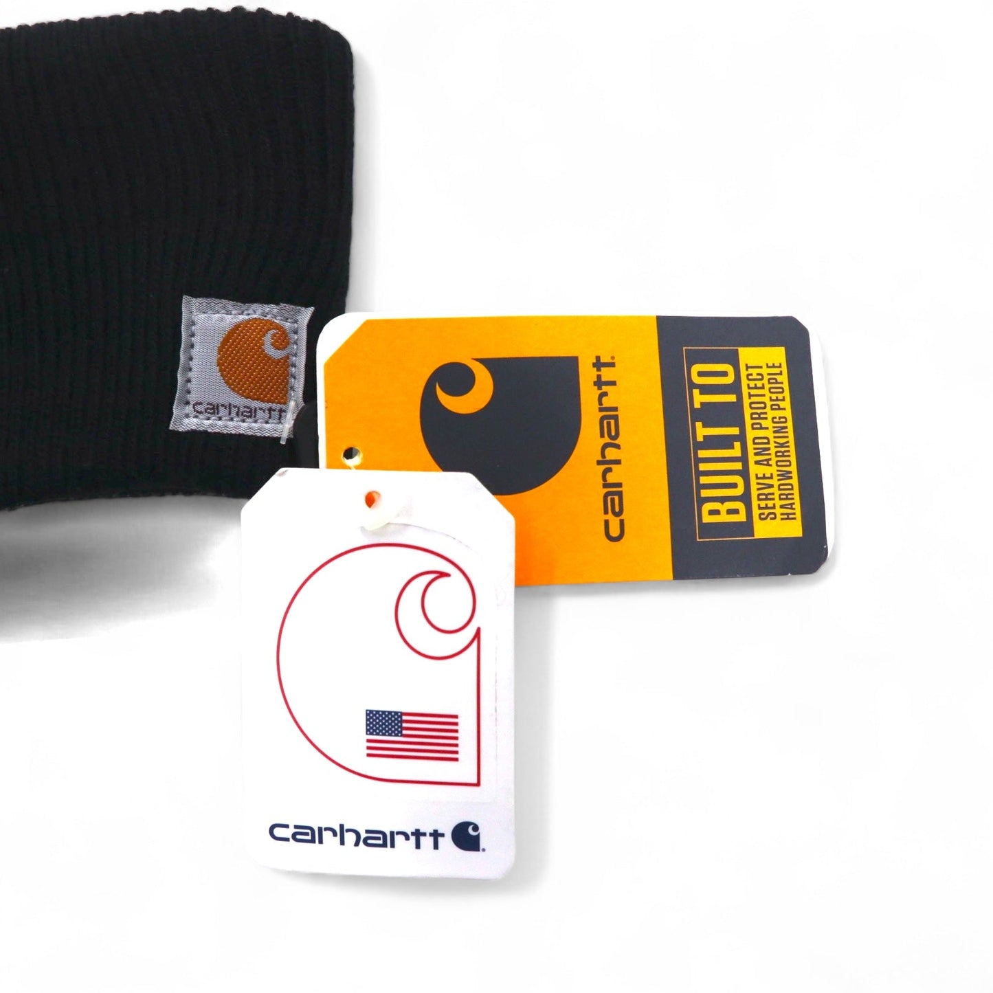 Carhartt USA製 ヘアバンド ONE ブラック NORTHEAST WALLS & PATIOS 刺繍 WA053 未使用品