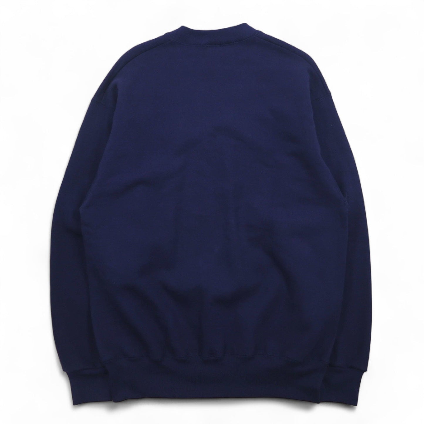 FRUIT OF THE LOOM 90年代 USA製 SUPER COTTON スウェット L ネイビー 裏起毛 SKYJACK ワンポイント刺繍