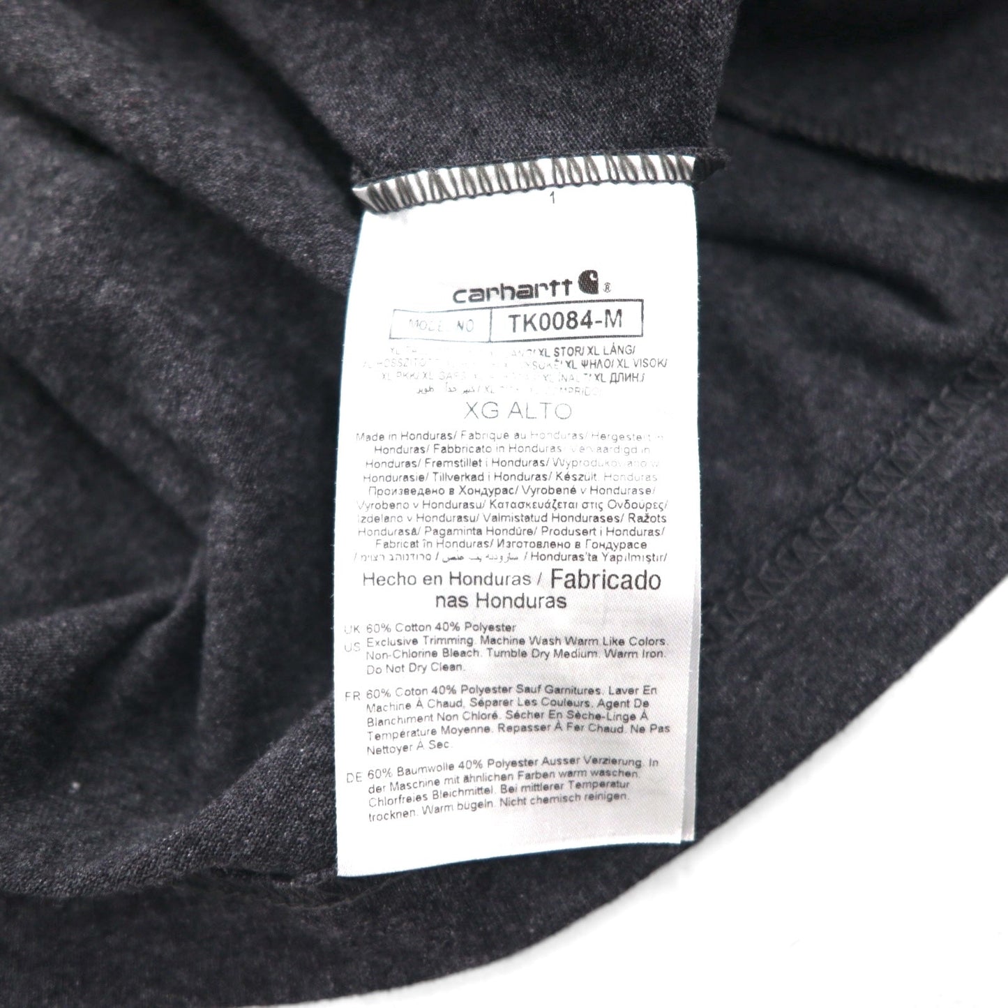 carhartt ルーズフィット LOOSE FIT ヘンリーネック ポケット Tシャツ XL グレー コットン