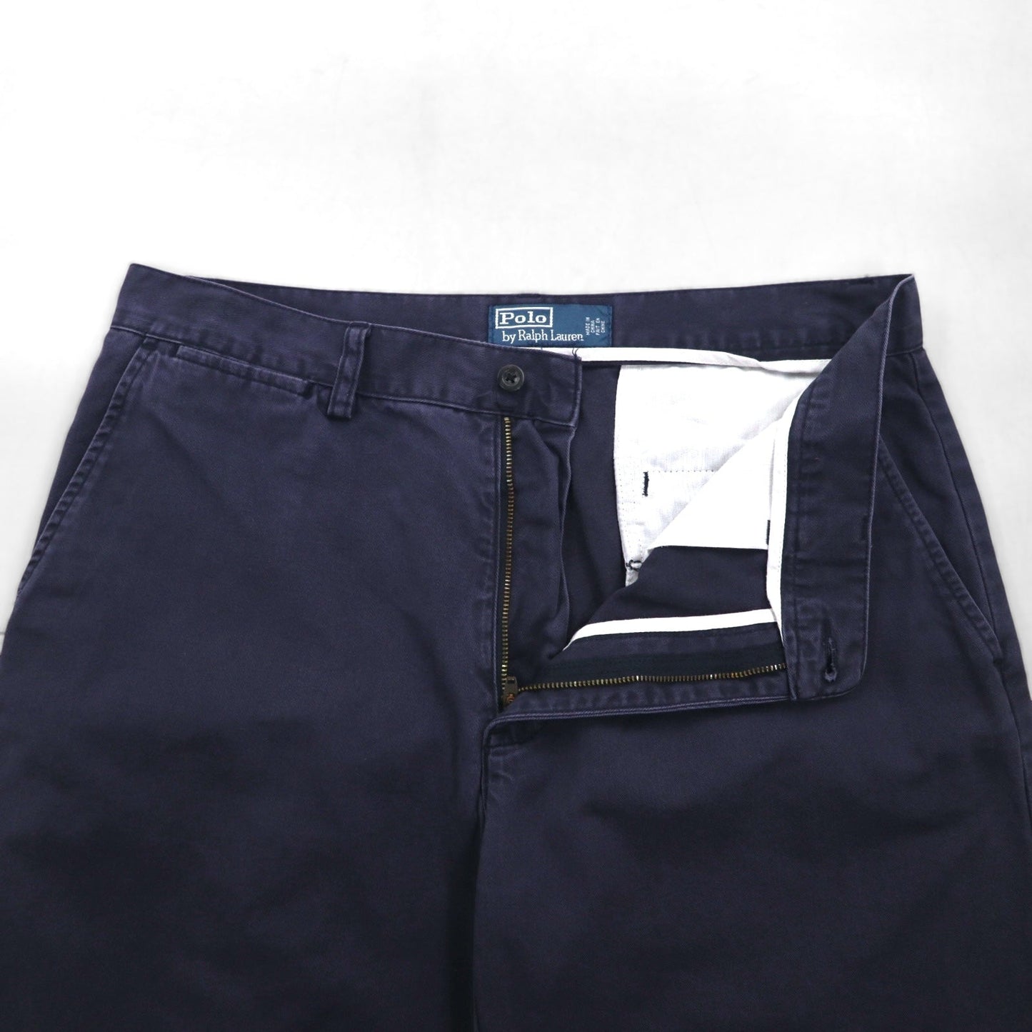 Polo by Ralph Lauren 90年代 ショート チノパンツ ハーフパンツ L ネイビー コットン