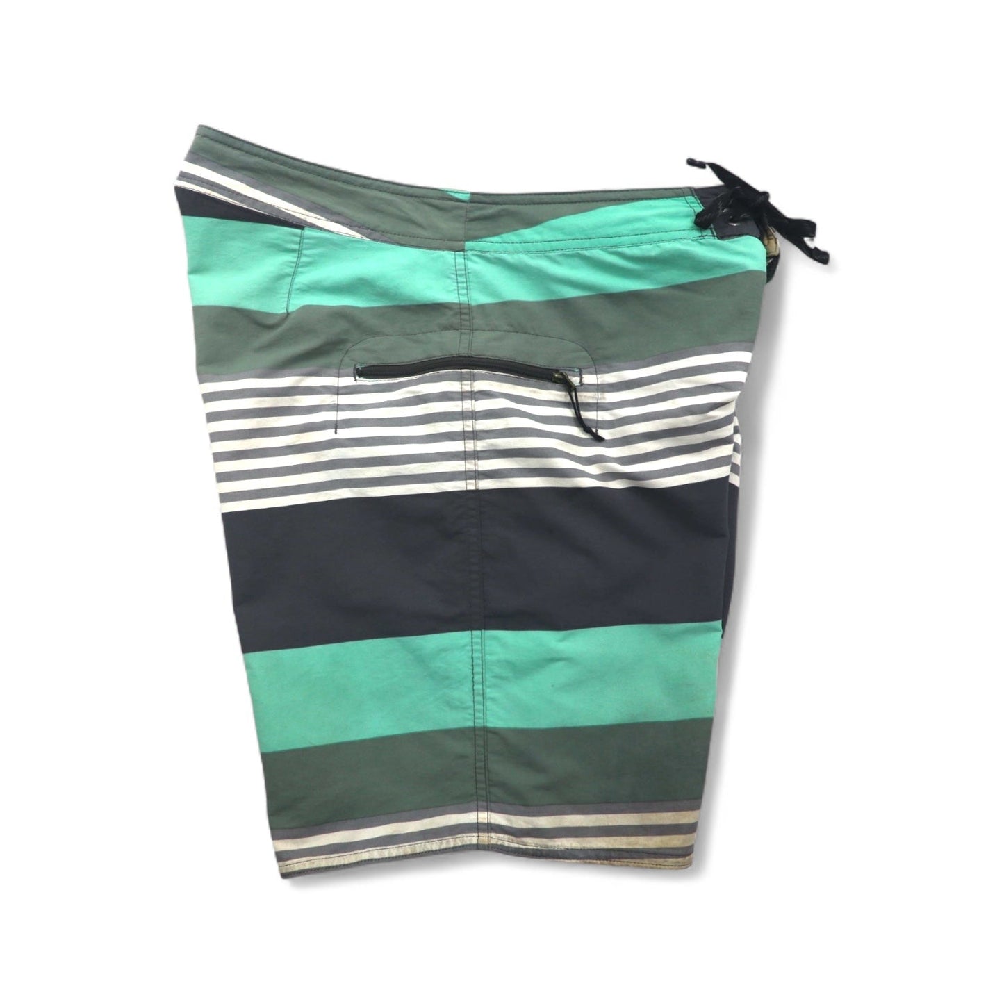patagonia ウェーブフェアラー ボードショーツ Wavefarer Board Shorts ショートパンツ M グリーン グレー ボーダー ナイロン 86621