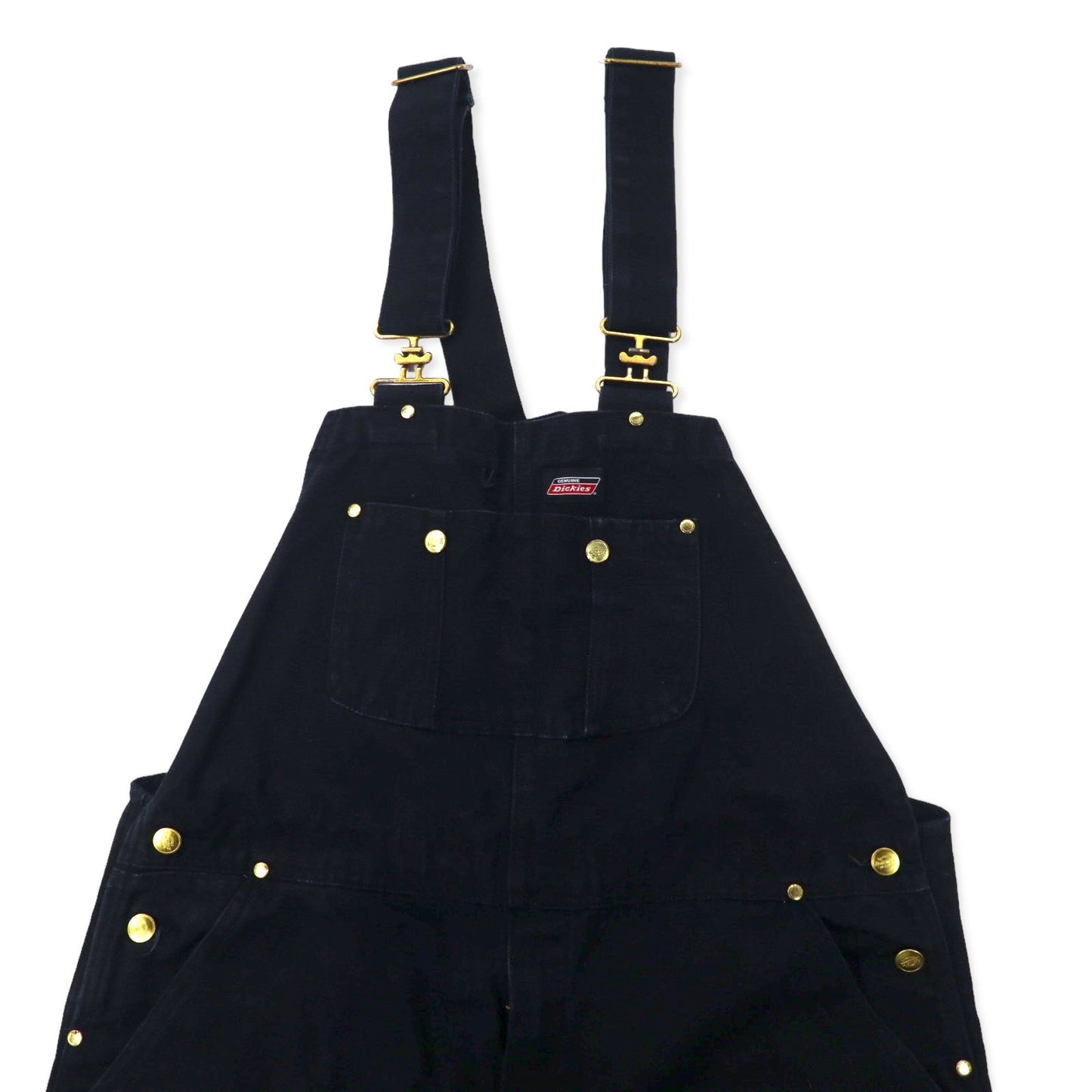 Dickies ダック オーバーオール XXL ブラック コットン