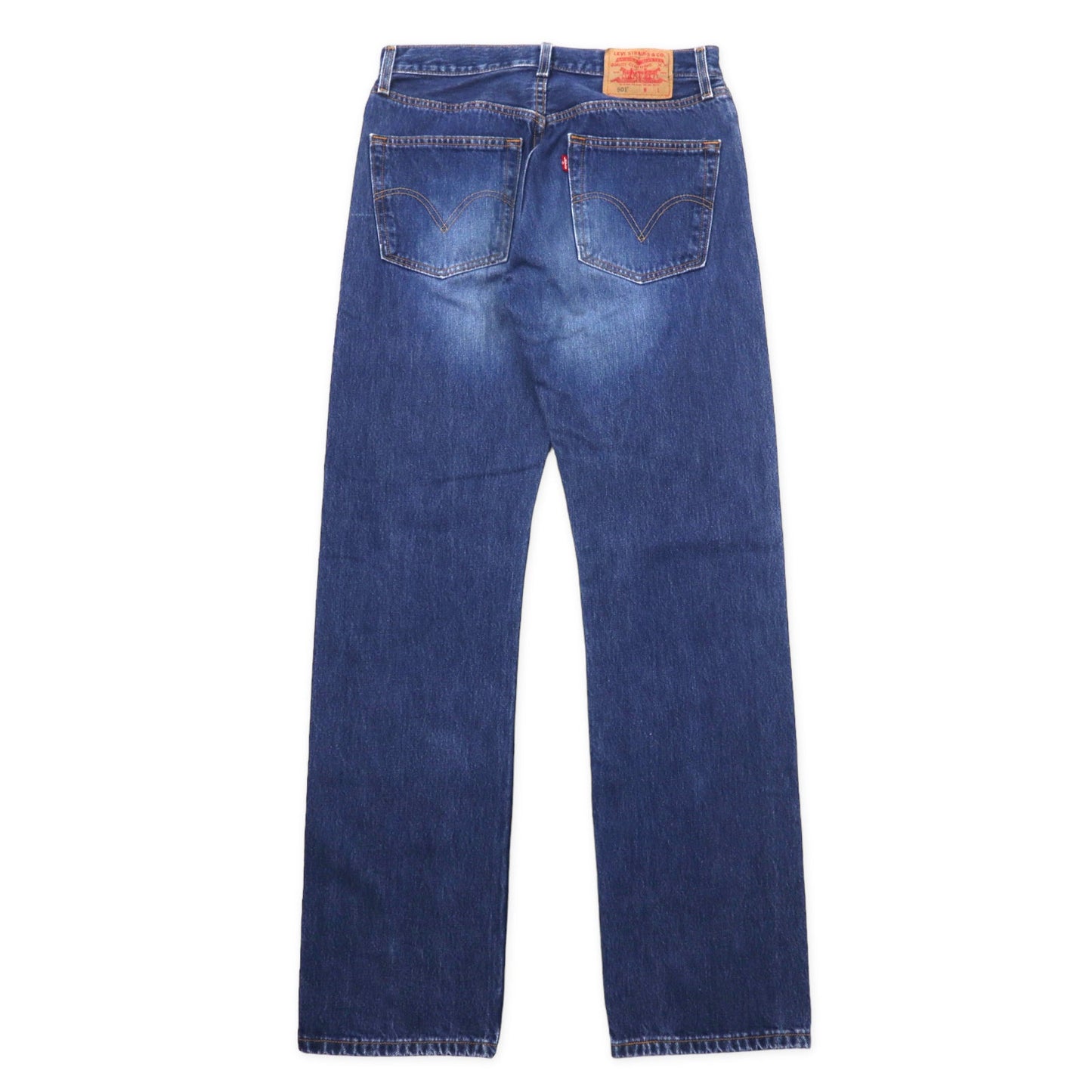 Levi's 90年代 501 レギュラー ストレート デニムパンツ L ブルー ボタン裏647 スモールe 紙タグ 裾シングルステッチ メキシコ製