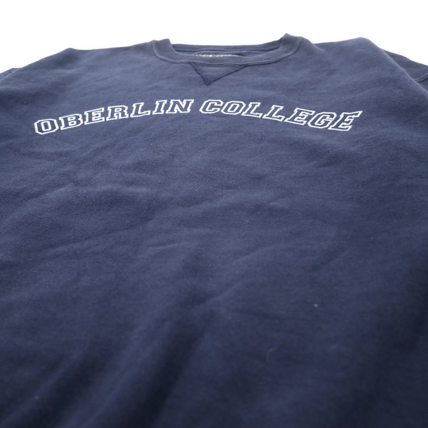 GEAR FOR SPORTS ビッグサイズ カレッジ プリントスウェット M ネイビー コットン BIG COTTON 裏起毛 前V OBERLIN COLLEGE ホンジュラス製