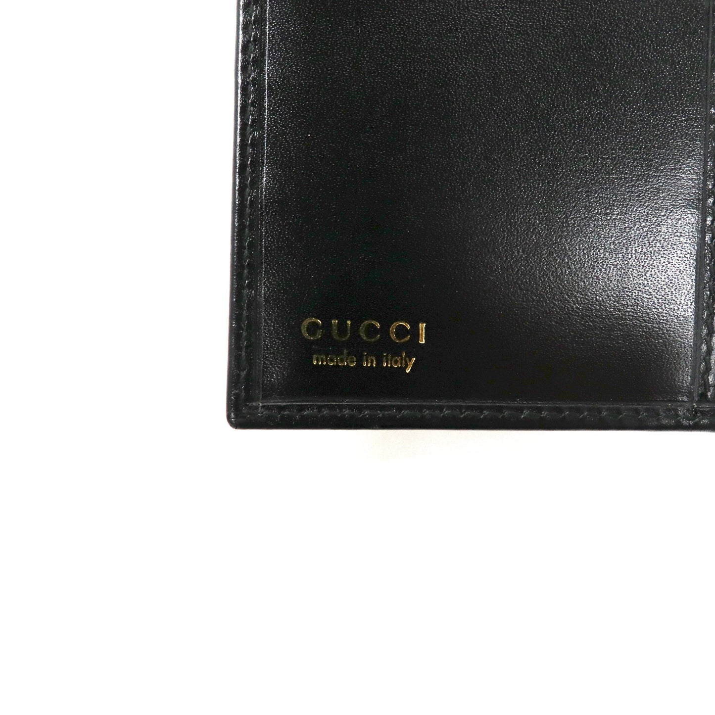 GUCCI 長財布 ブラック レザー カーフスキン Gロゴ金具 035-2192-4841 イタリア製