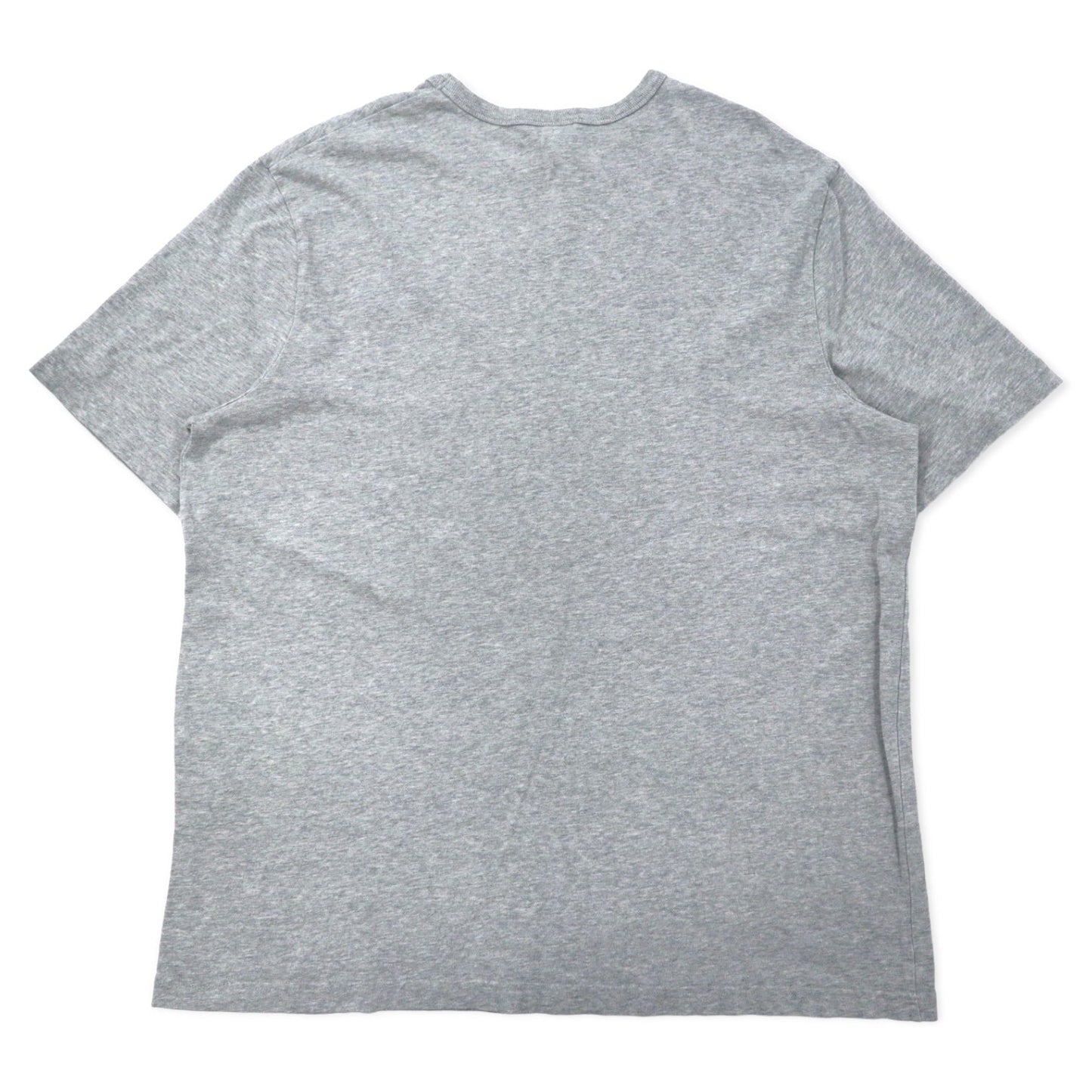Champion 90年代 Tシャツ ポケT 3XL グレー コットン バータグ ワンポイントロゴ刺繍 ビッグサイズ