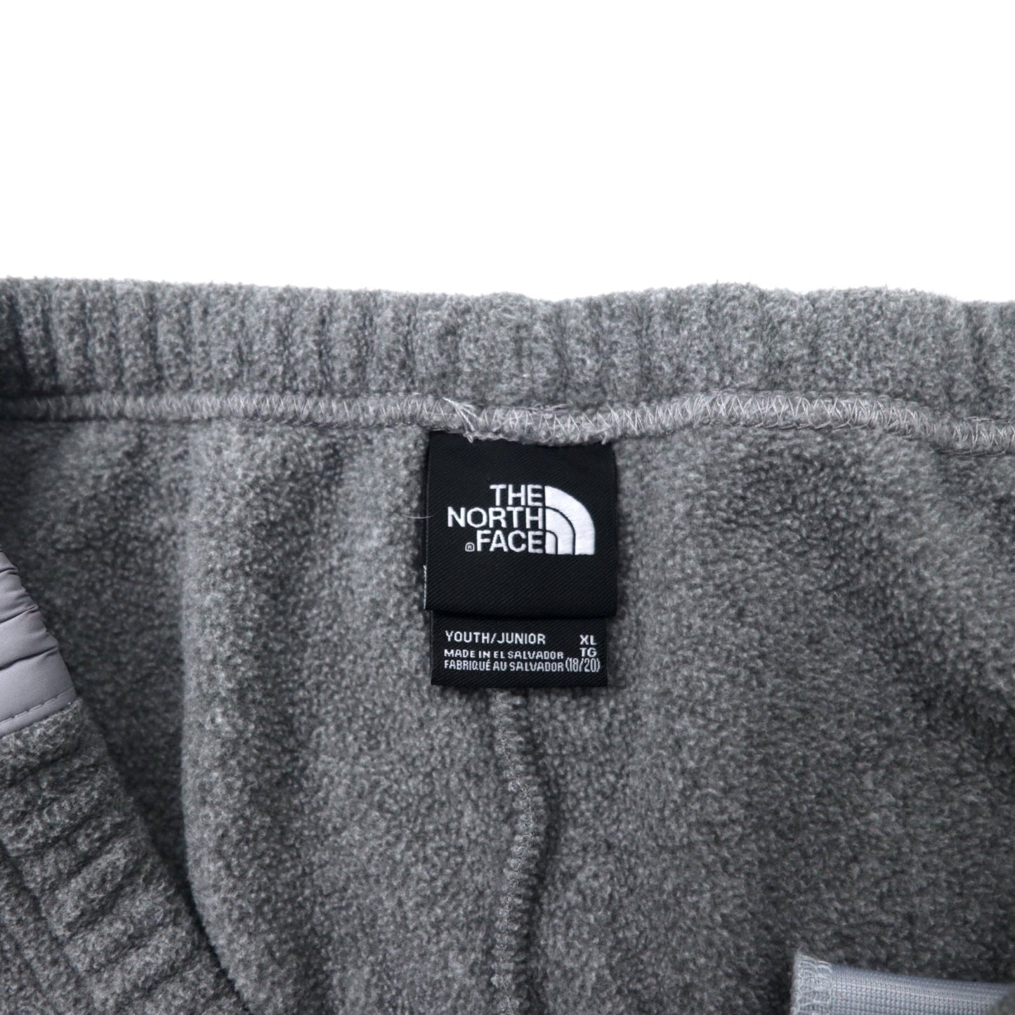 THE NORTH FACE フリース イージーパンツ XL グレー ポリエステル サイドライン US規格 エルサルバドル製