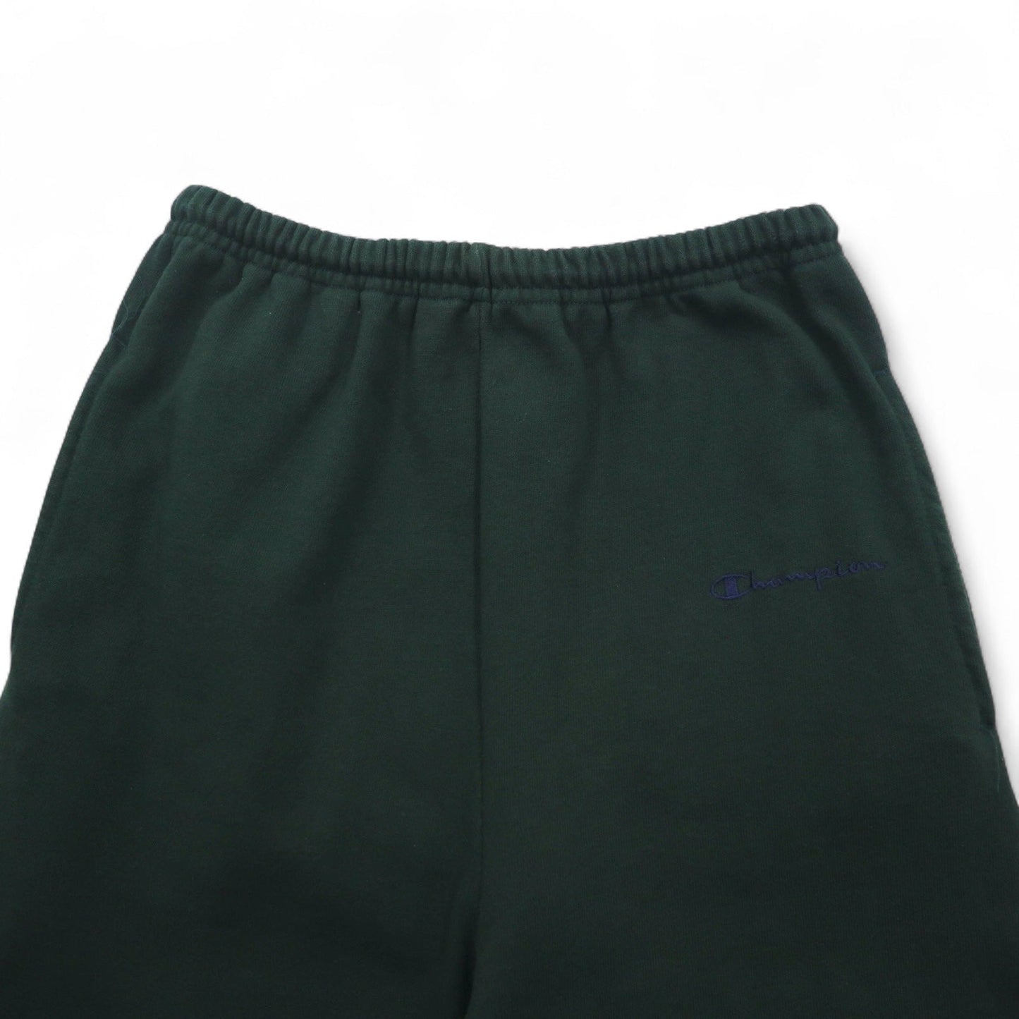 Champion スウェットパンツ S グリーン コットン 裏起毛 バータグ メキシコ製
