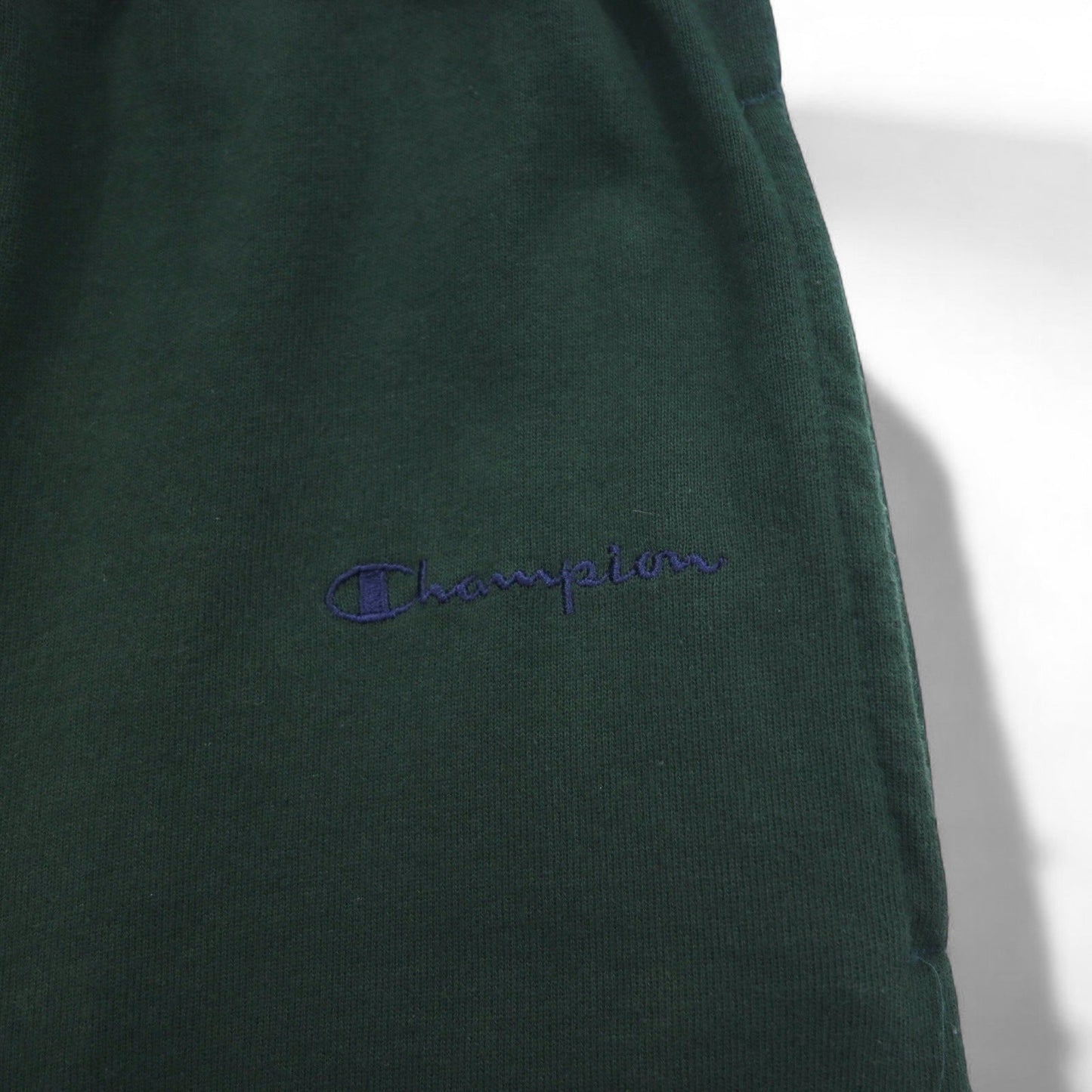 Champion スウェットパンツ S グリーン コットン 裏起毛 バータグ メキシコ製