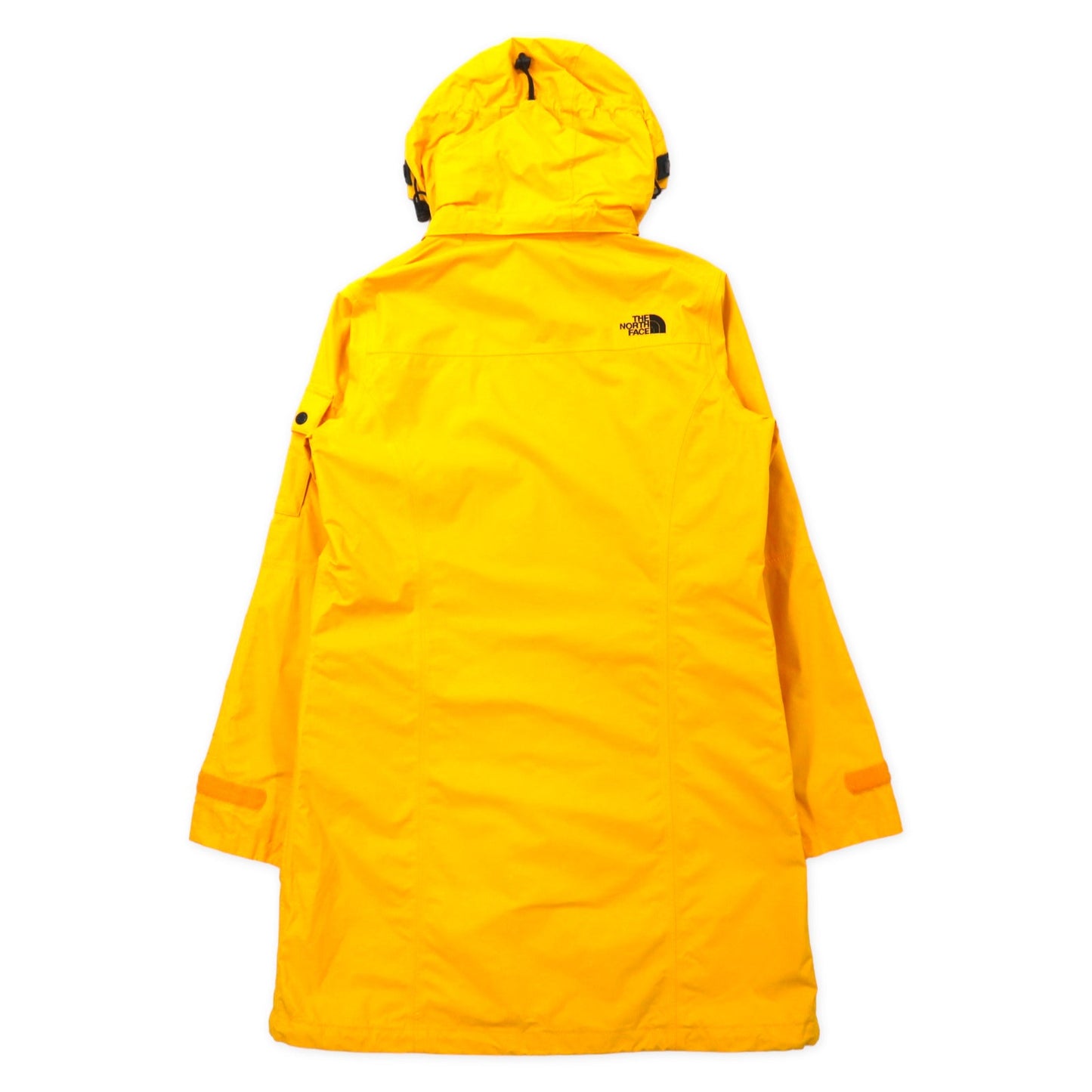 THE NORTH FACE マウンテンライトコート XL イエロー ポリエステル HYVENT 防水 透湿 フード着脱式 ジップインジップ搭載