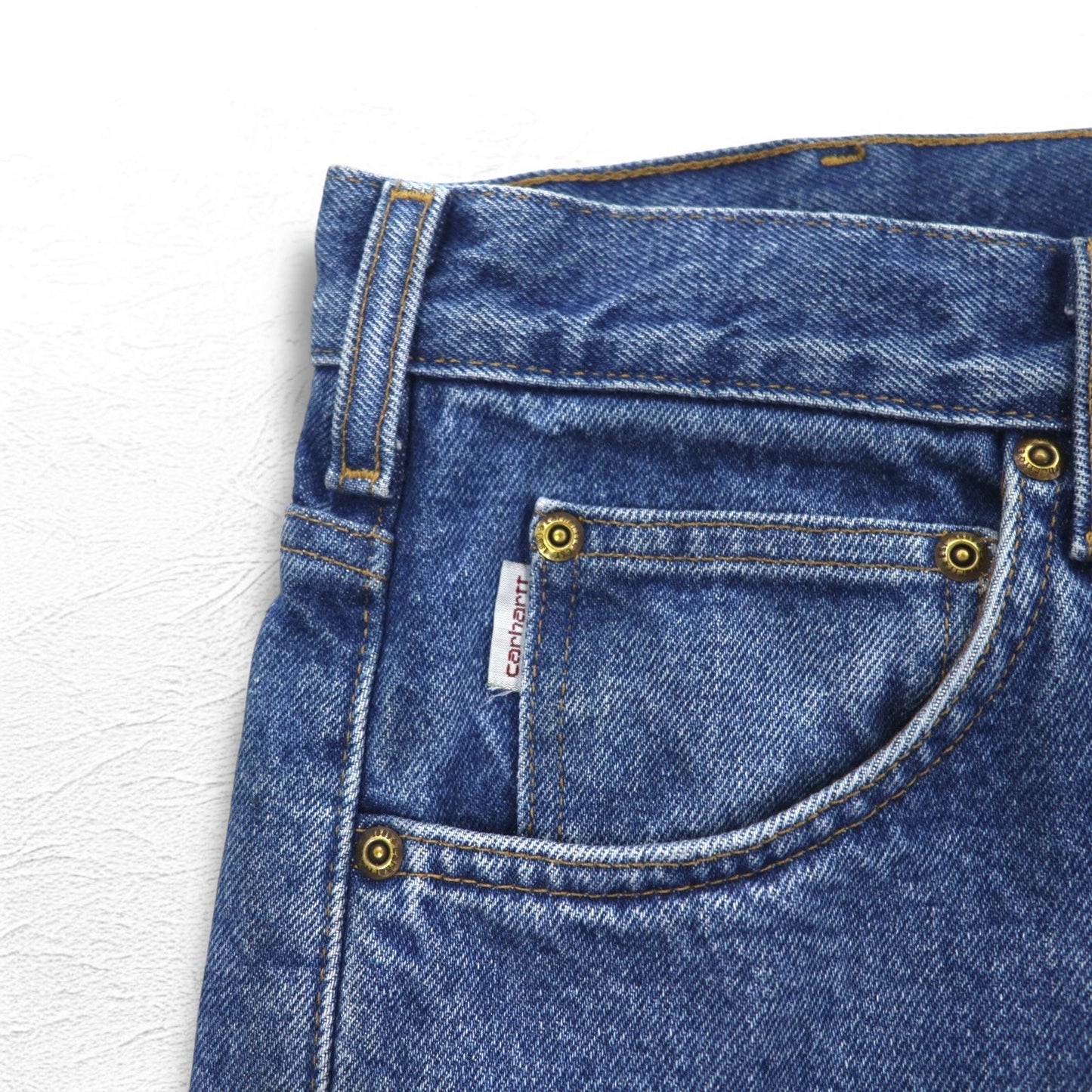 carhartt リラックスフィット ネルライナー デニムパンツ XL インディゴ ブルー 裏地 チェック B172 DST メキシコ製