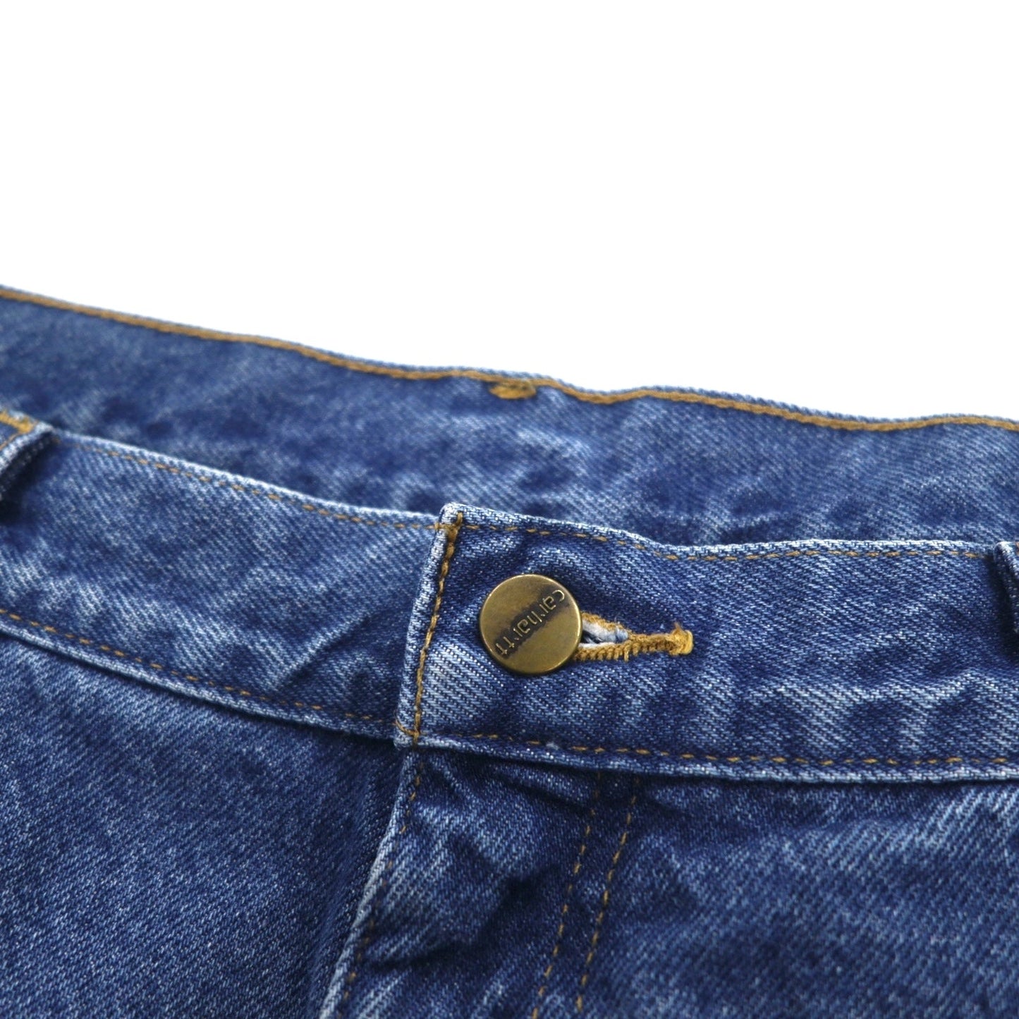carhartt リラックスフィット ネルライナー デニムパンツ XL インディゴ ブルー 裏地 チェック B172 DST メキシコ製