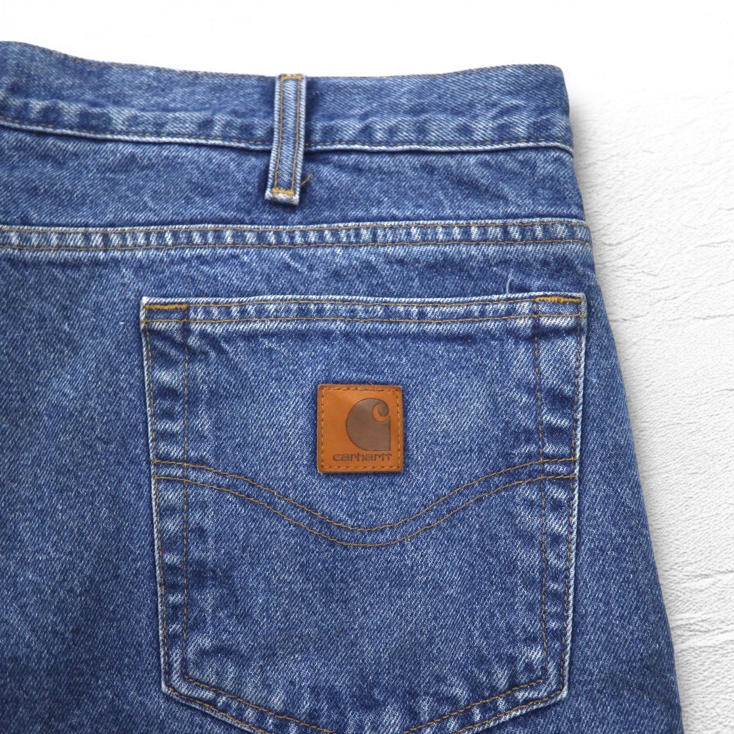 carhartt リラックスフィット ネルライナー デニムパンツ XL インディゴ ブルー 裏地 チェック B172 DST メキシコ製