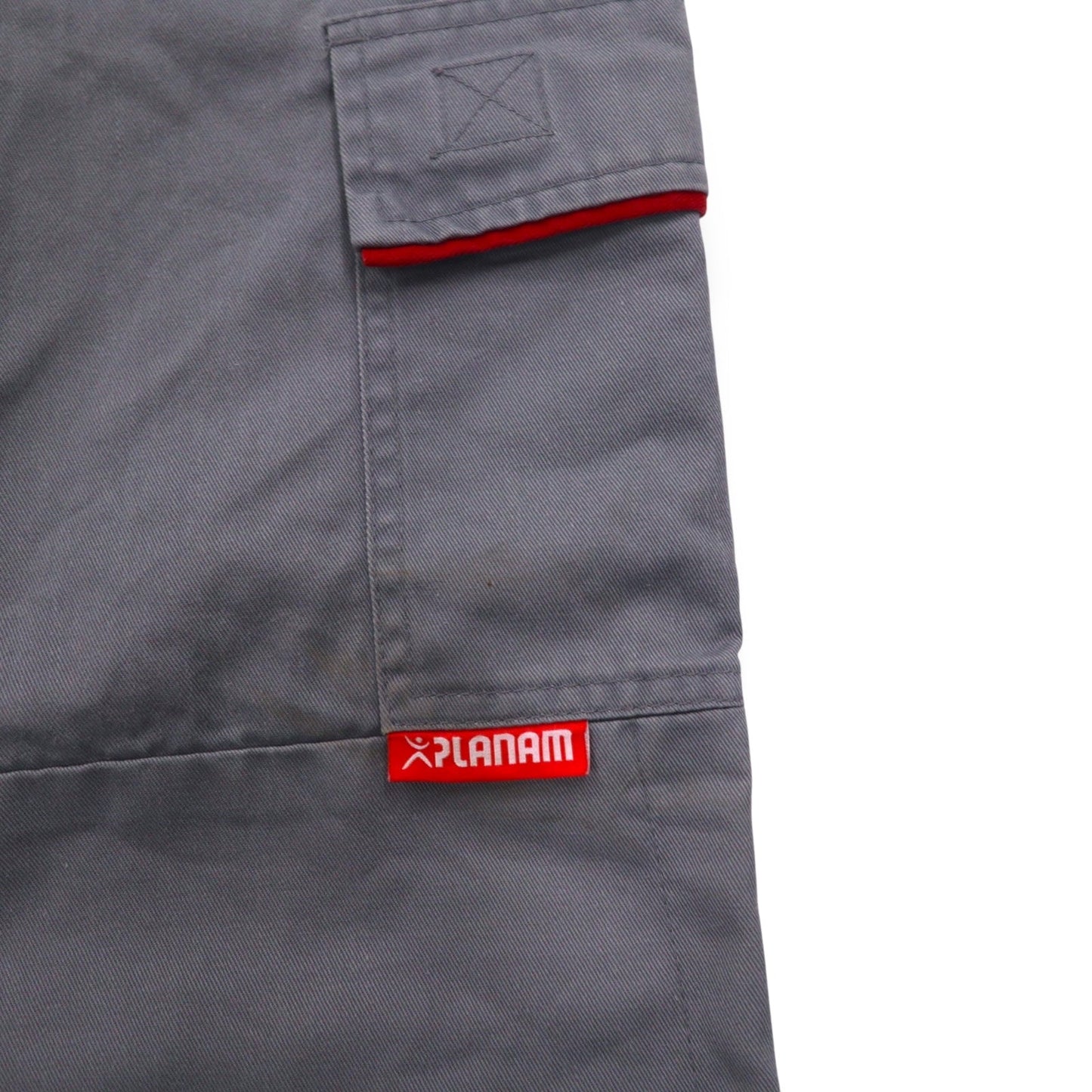 Vintage German Made Utility Pants PLANAM ドイツ製 ユーロワーク ダブルニー ワークパンツ M グレー コットン リフレクター