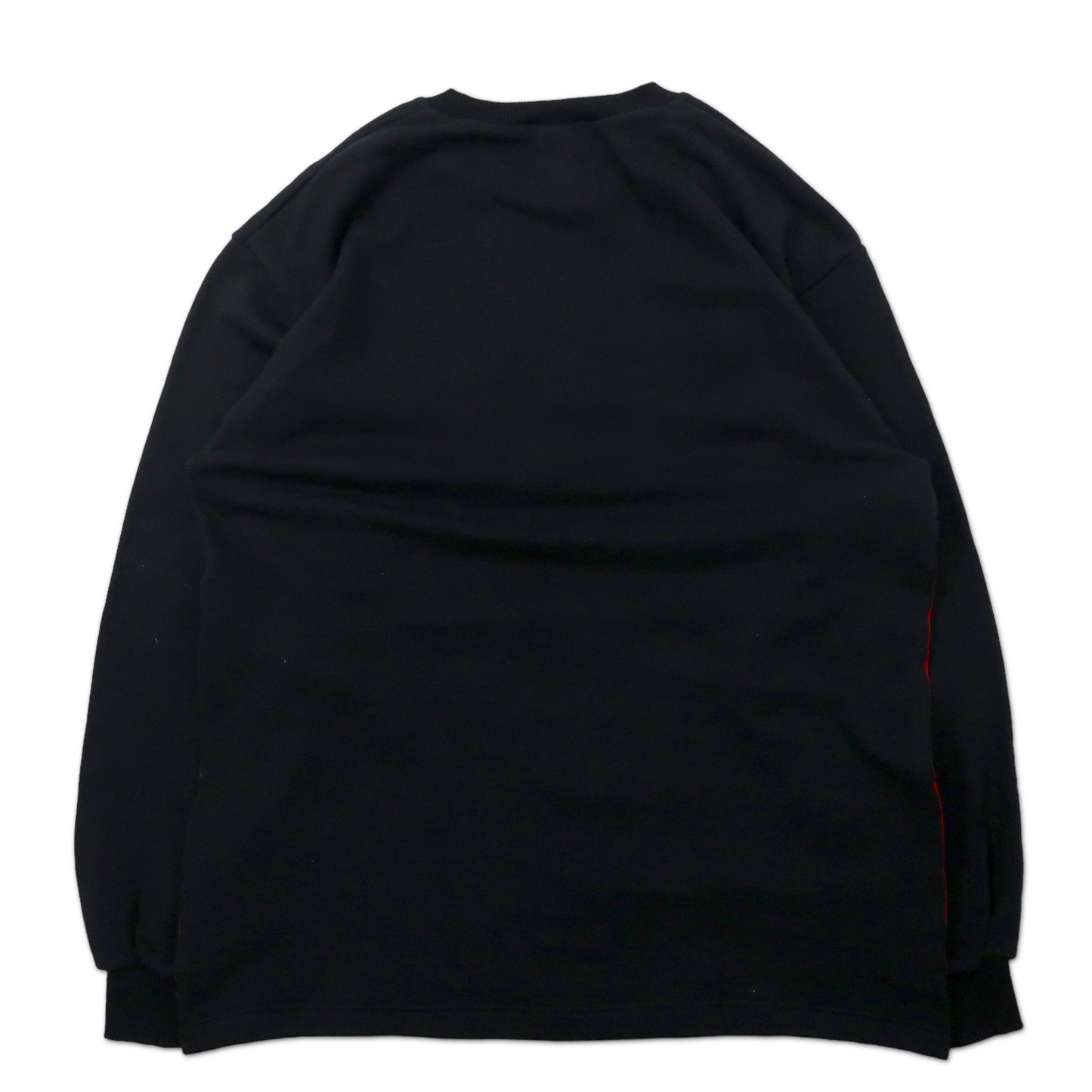 DESCENTE 90年代 ビッグサイズ テープロゴスウェット M-L ブラック コットン 日本製 未使用品