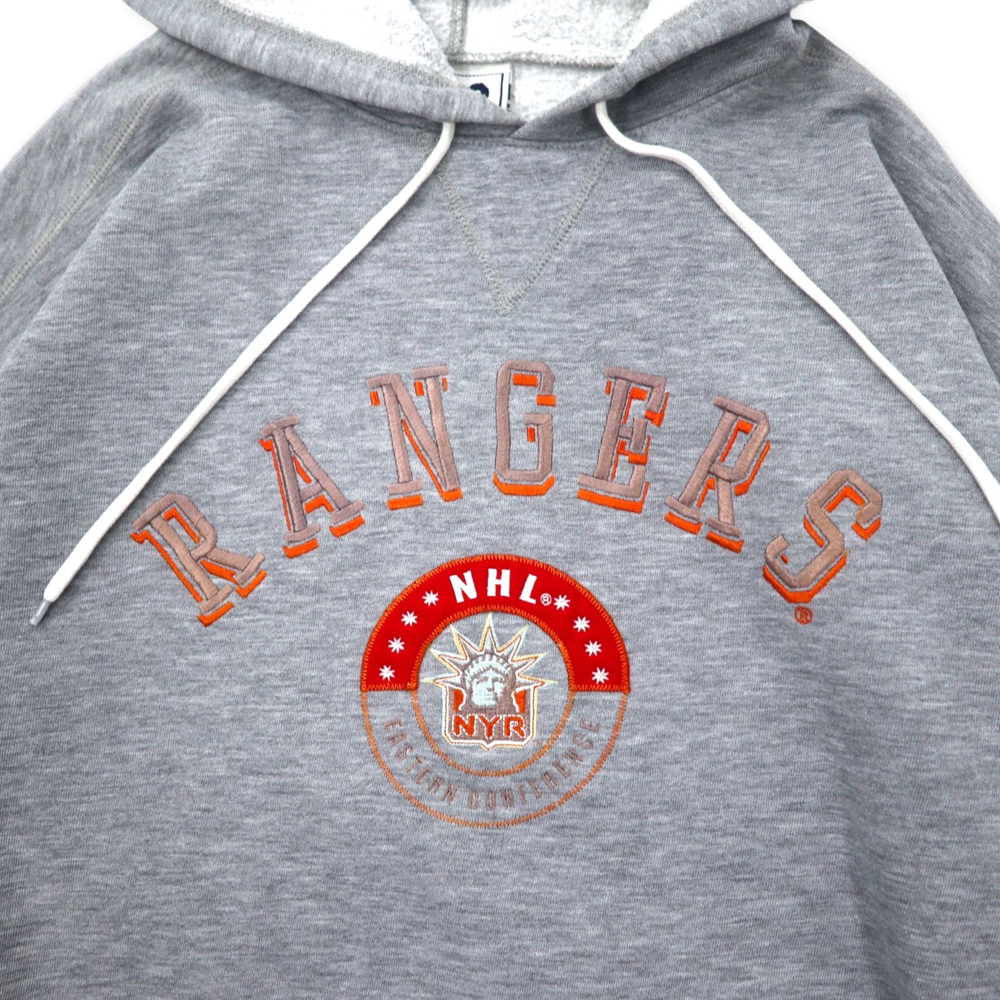 Lee SPORT 90年代 NHL プルオーバーパーカー L グレー コットン RANGERS 刺繍