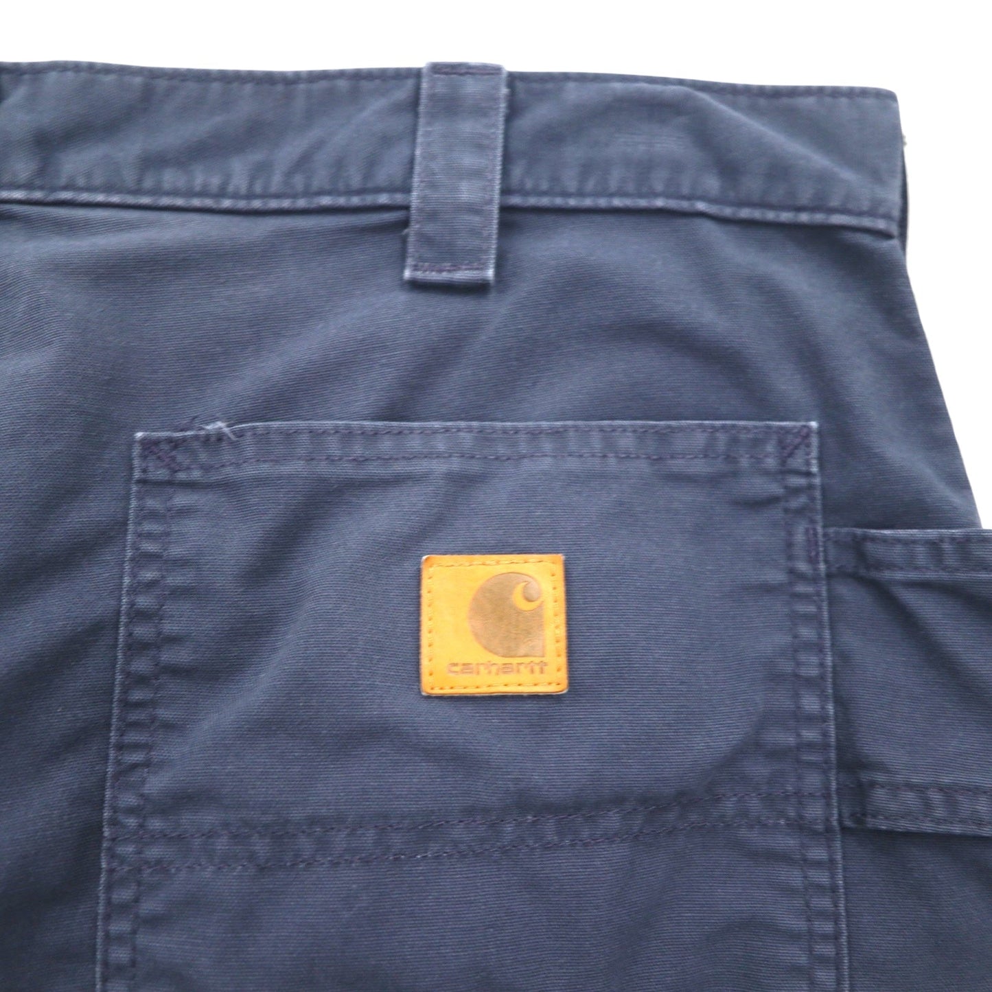 carhartt ダック地 ユーティリティ ショート ワークパンツ Canvas Utility Work Shorts ペインター L ネイビー コットン B174 メキシコ製