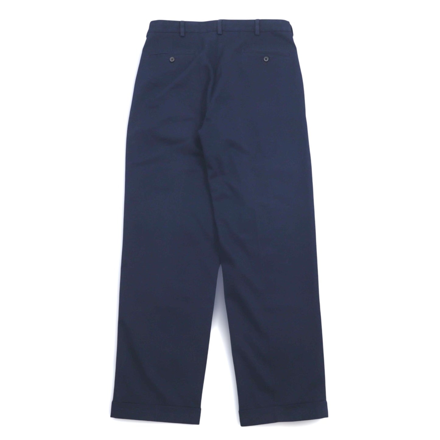 Brooks Brothers タック チノパンツ センタープレス L ネイビー コットン