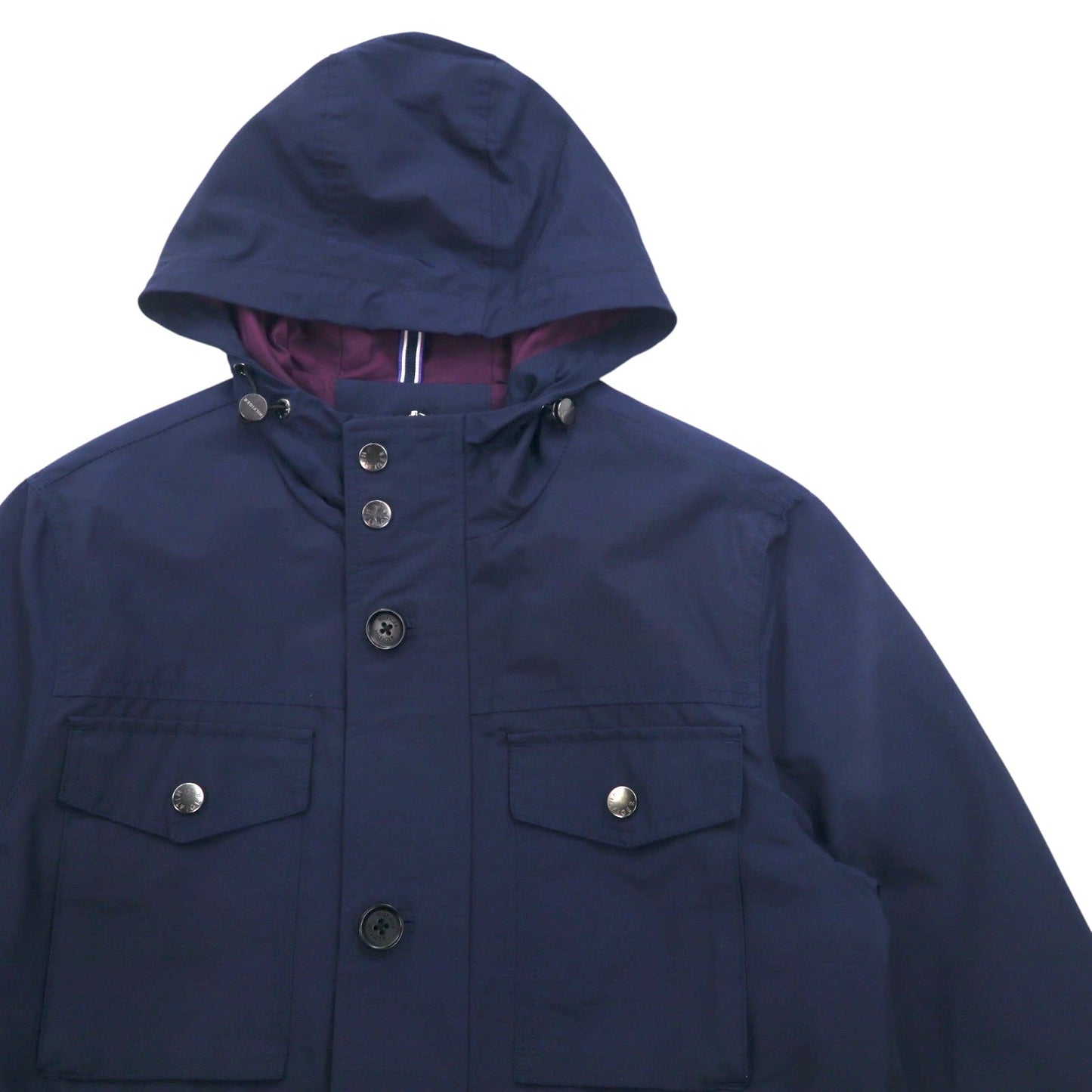 TOMMY HILFIGER 60/40クロス フィールドパーカー マウンテンパーカー S ネイビー コットン ナイロン ドローコード