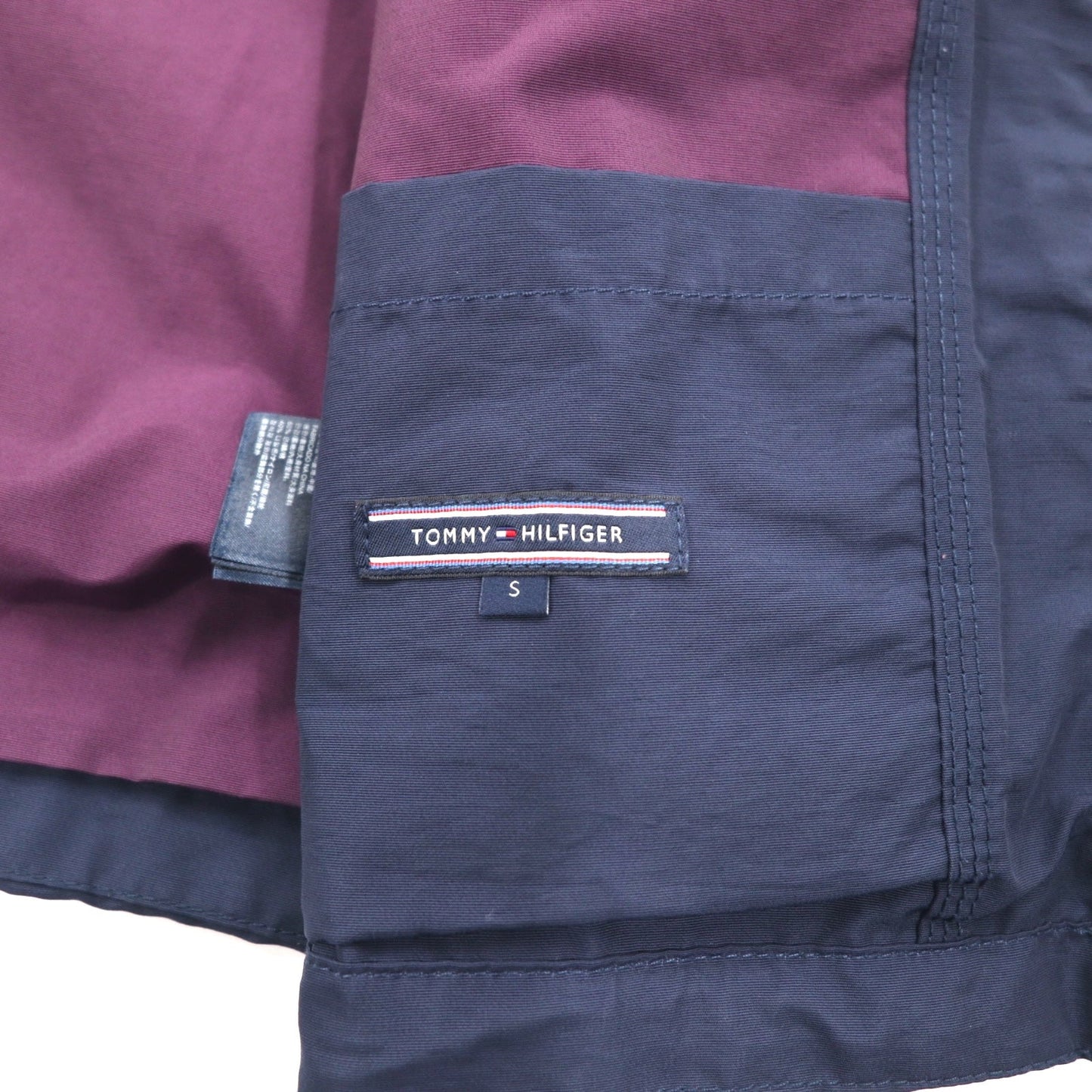 TOMMY HILFIGER 60/40クロス フィールドパーカー マウンテンパーカー S ネイビー コットン ナイロン ドローコード